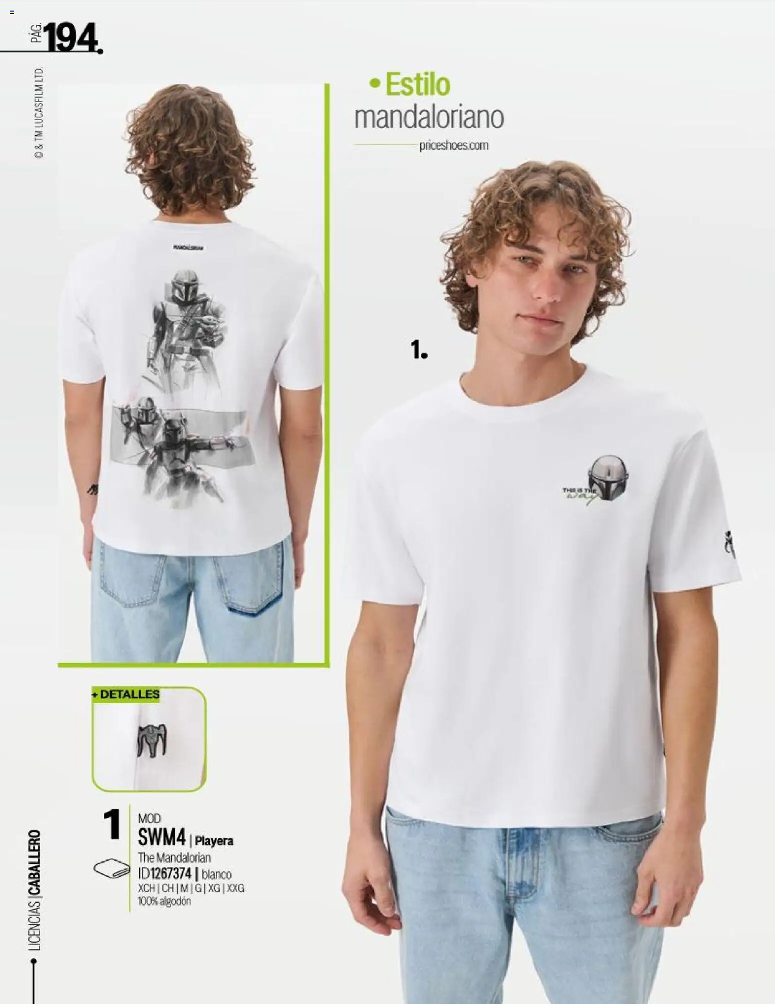 Nuevas ofertas de Price Shoes válidas en toda la República Mexicana desde el 14.03.2026. ¡Encuentra las mejores ofertas en Price Shoes catálogo Licencias! | Página: 194 | Productos: Algodón, Playera