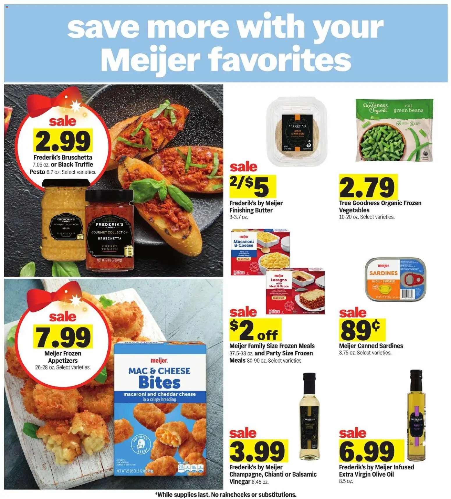 Meijer Weekly Ad - MI - valid from 19.11.2025 | Page: 22 | Products: Vinegar, Oil, Vegetables, Sauce
