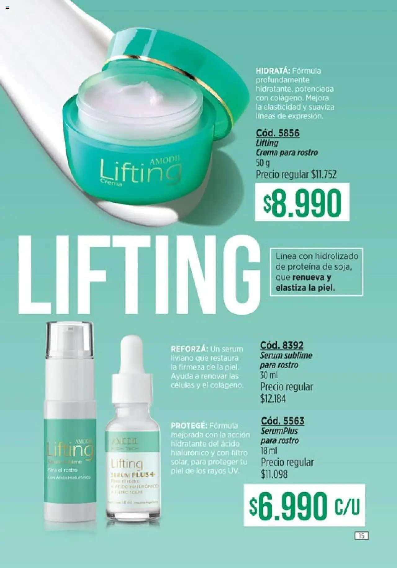 Catálogo Amodil Campaña 16 │ válido desde el 01.10.2025 | Página: 15 | Productos: Serum, Crema