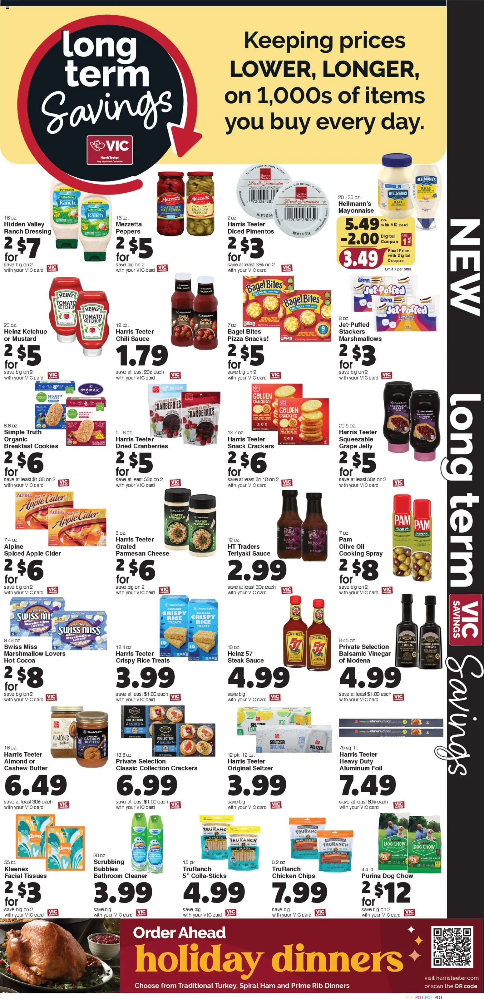 Harris Teeter Weekly Ad - valid from 12.11.2025 | Page: 8 | Products: Oil, Rice, Chips, Mayonnaise