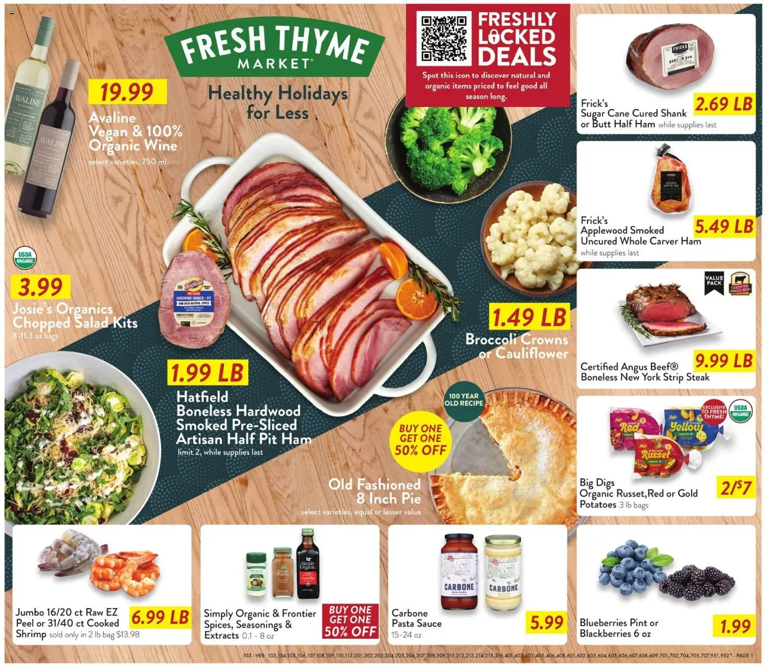 Fresh Thyme Weekly Ad - valid from 10.12.2025 | Page: 2 | Products: Broccoli, Wine, Sauce, Cauliflower