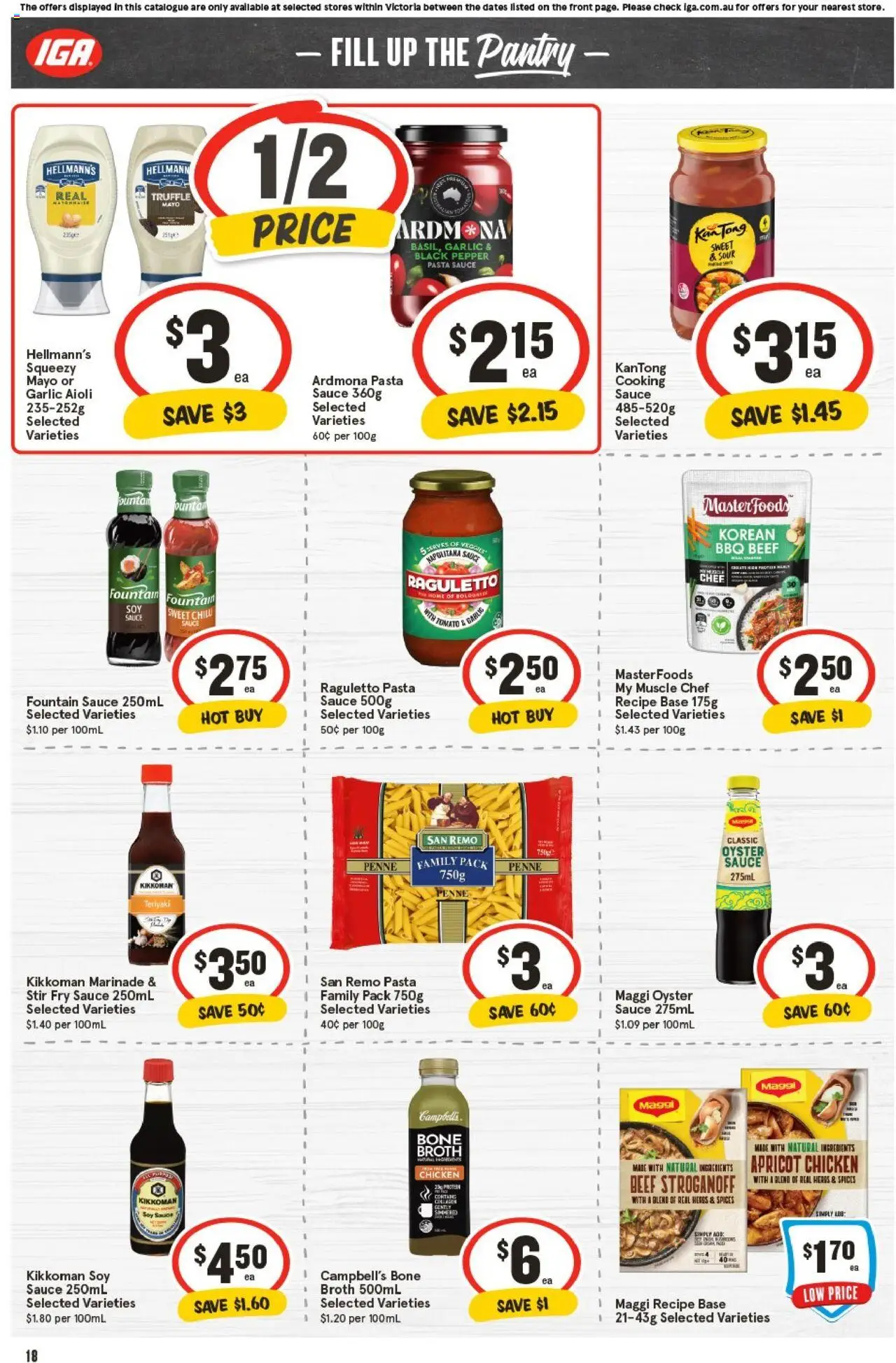 IGA catalogue - valid from 01.10.2025 | Page: 20 | Products: Oil, Tomatoes, Noodles, Garlic