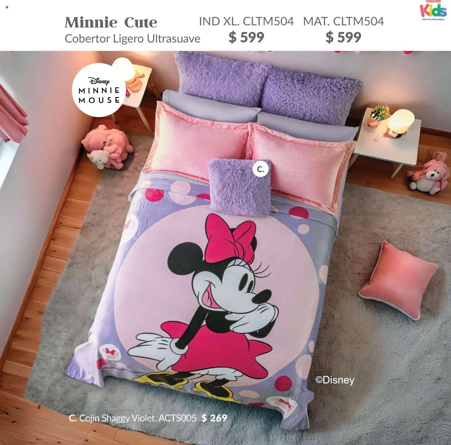 Nuevas ofertas de Colchas Concord válidas en toda la República Mexicana desde el 01.02.2026. ¡Encuentra las mejores ofertas en Colchas Concord catálogo Kids! | Página: 94 | Productos: Cobertor, Mouse