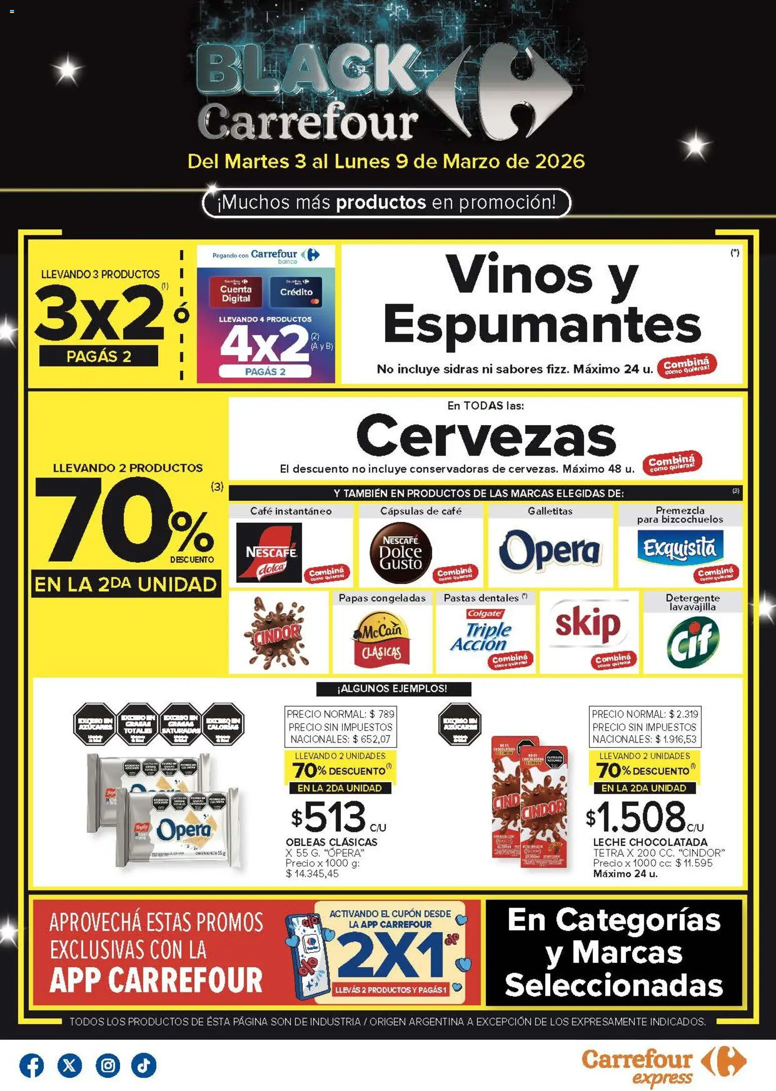 Carrefour Express ofertas │ válido desde el 03.03.2026 | Página: 1 | Productos: Banco, Galletitas, Detergente, Chocolatada