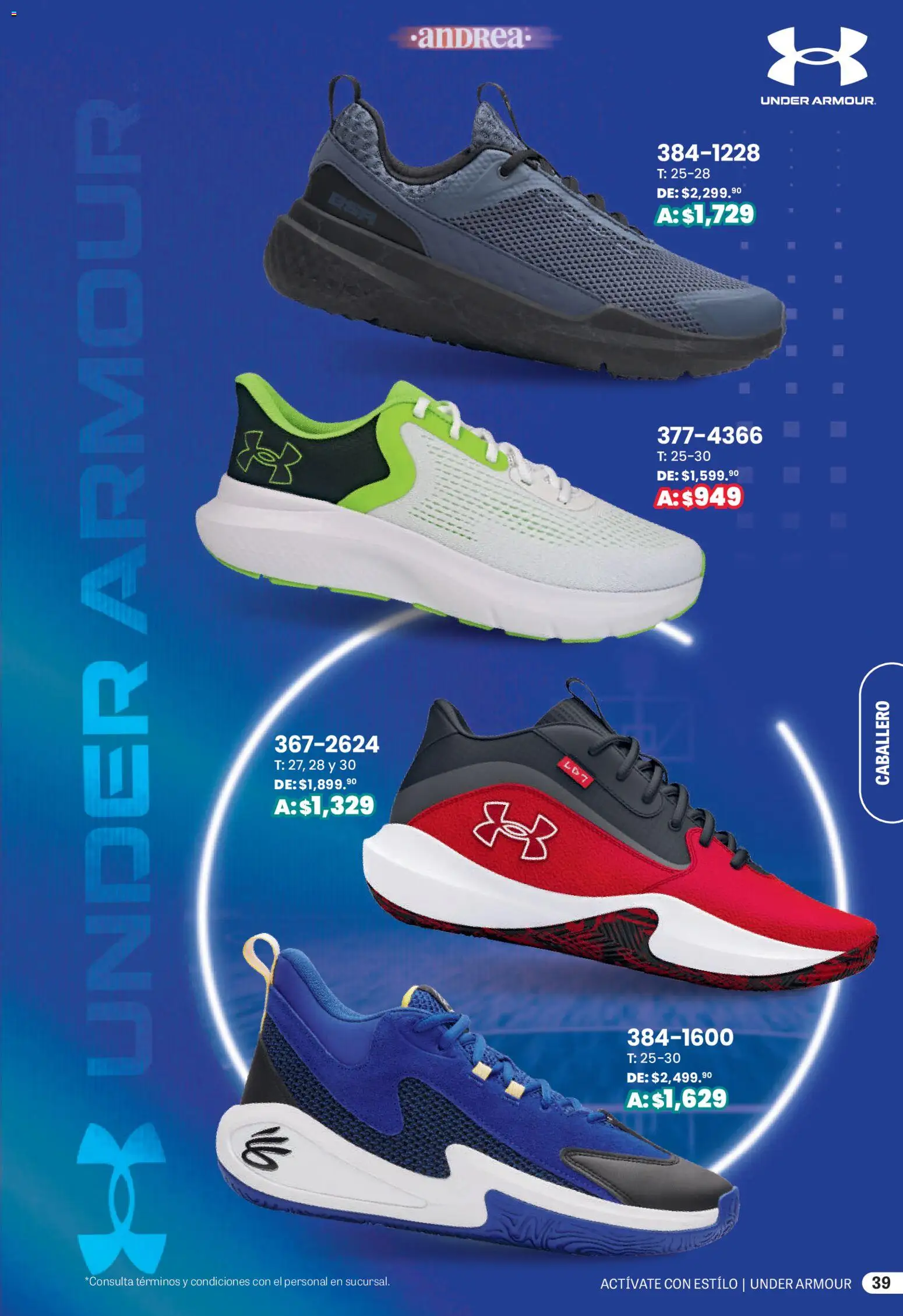 Nuevas ofertas de Andrea válidas en toda la República Mexicana desde el 01.03.2026. ¡Encuentra las mejores ofertas en Andrea catálogo Actívate con estillo! | Página: 39