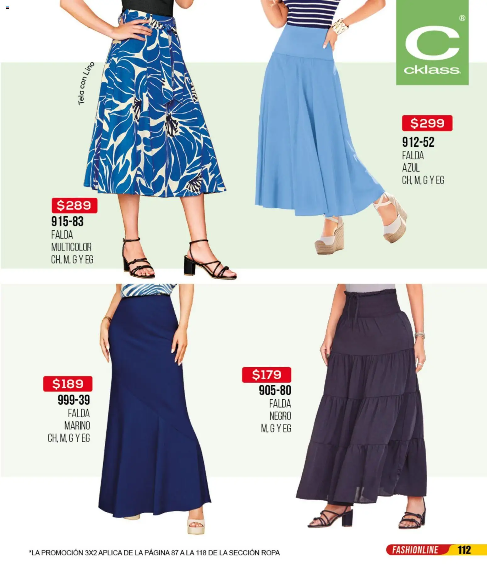 Nuevas ofertas de Cklass válidas en toda la República Mexicana desde el 18.03.2026. ¡Encuentra las mejores ofertas en Cklass catálogo Liquidación total calzado! | Página: 358 | Productos: Ropa, Falda