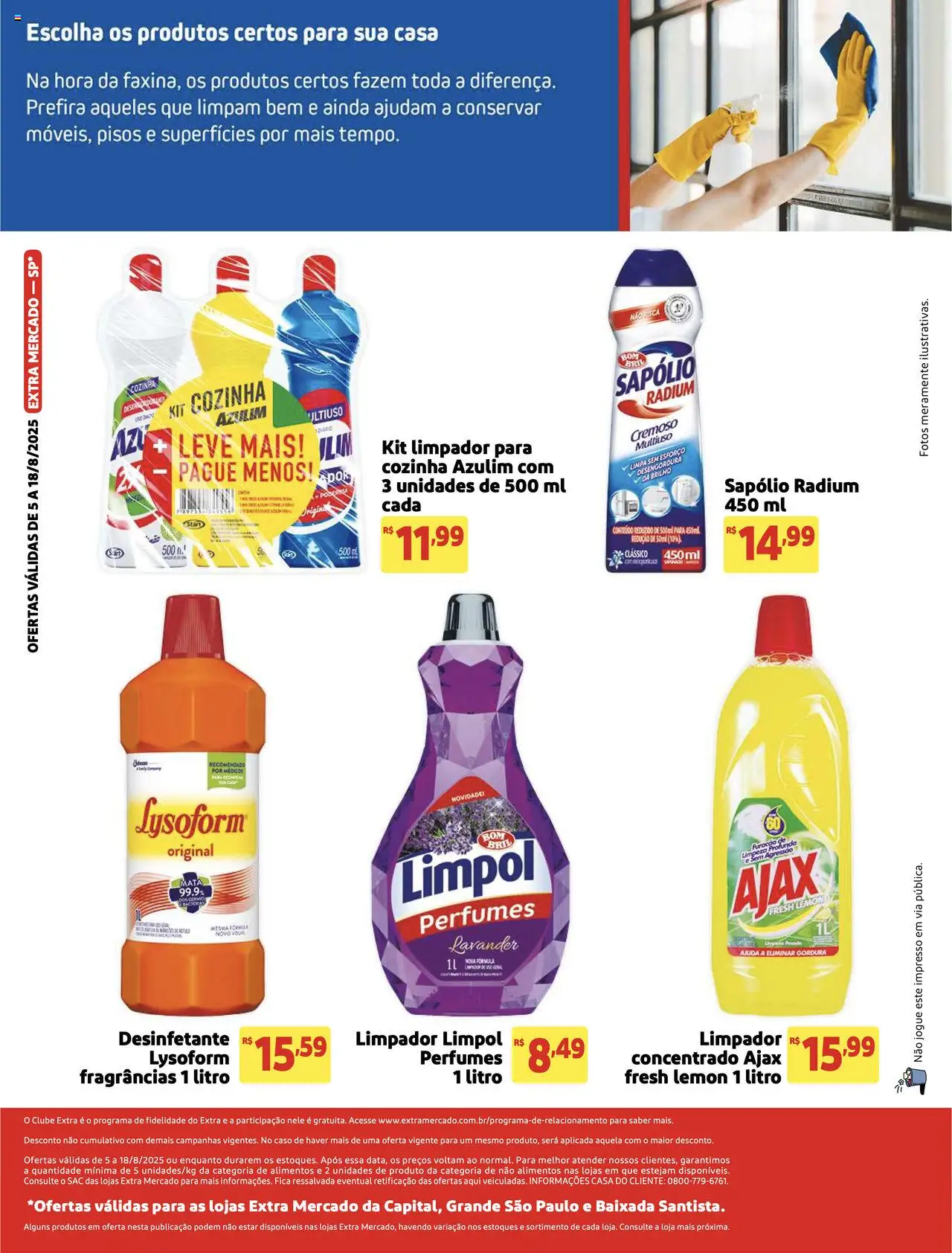 Extra Folheto - válido de 05.08.2025 | Página: 2 | Produtos: Azulim, Perfumes, Desinfetante