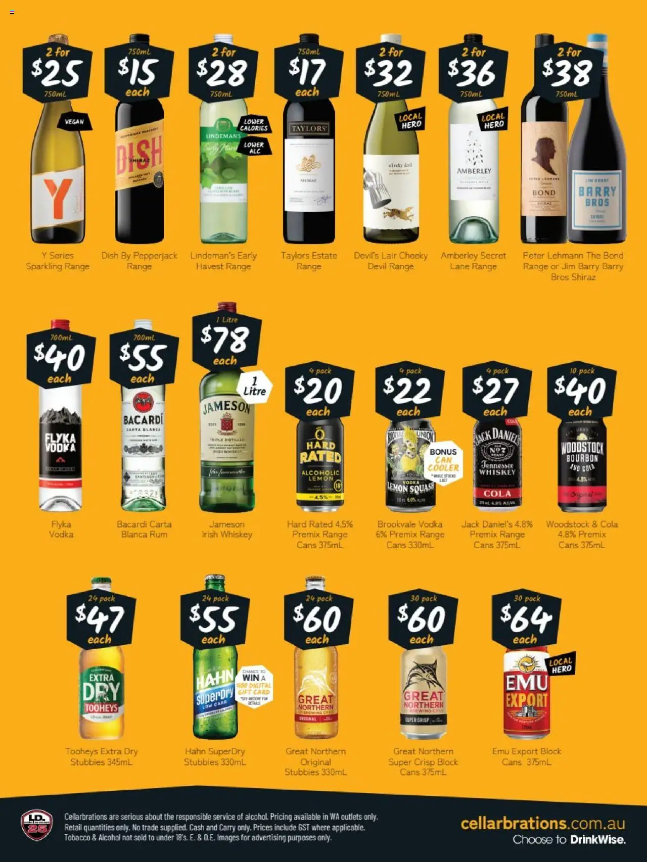 Cellarbrations catalogue - valid from 08.09.2025 | Page: 2 | Products: Vodka, Whiskey, Rum, Squash