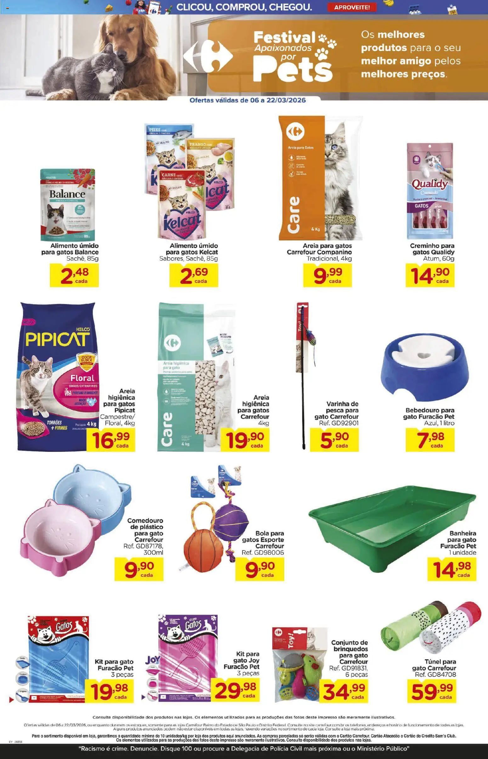 Carrefour Bairro Folheto - válido de 06.03.2026 | Página: 5 | Produtos: Banheira, Alimento úmido, Comedouro, Cenoura