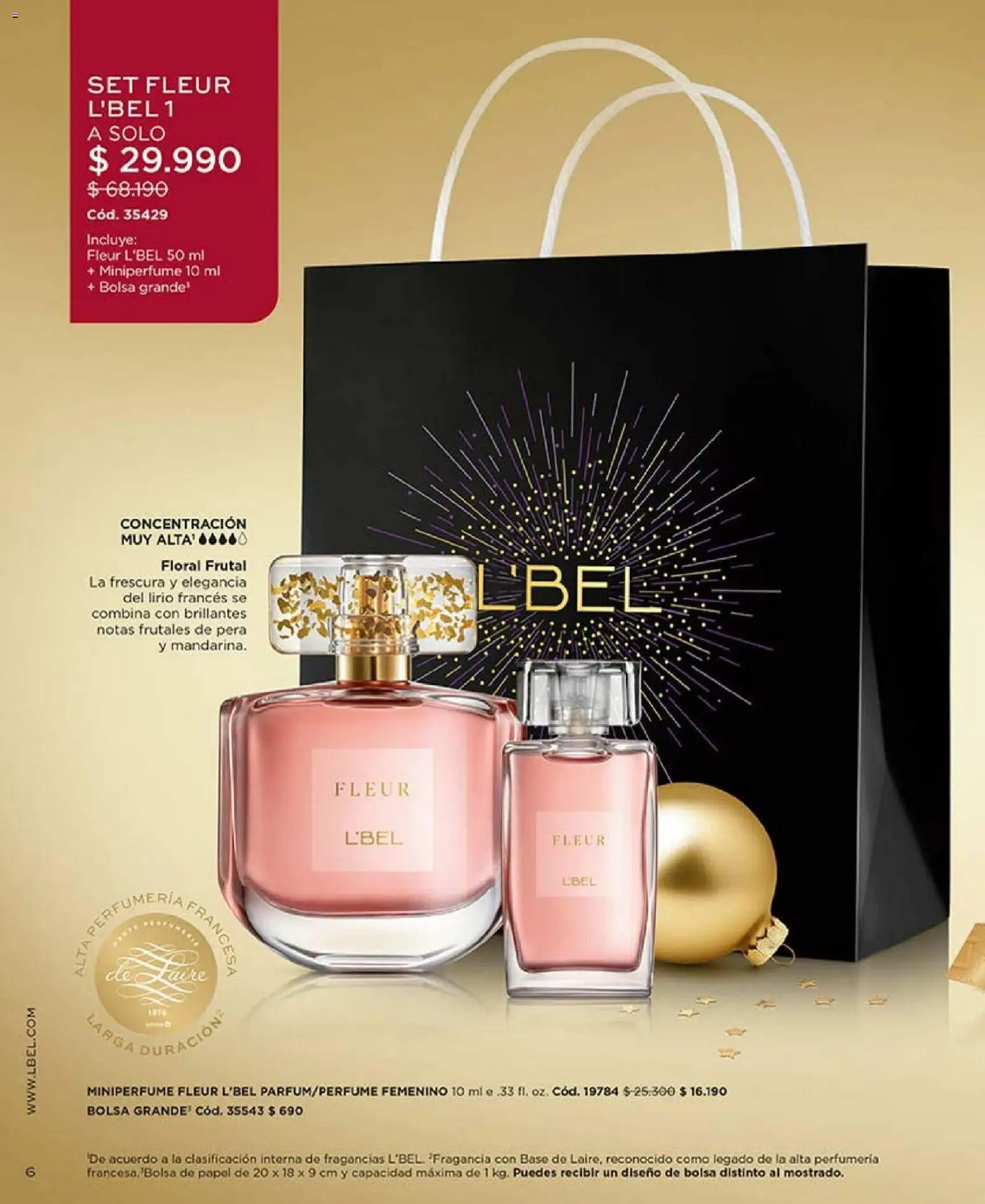 Catálogo L'Bel Campaña 18 │ válido desde el 30.11.2025 | Página: 6 | Productos: Bolsa, Base, Pera