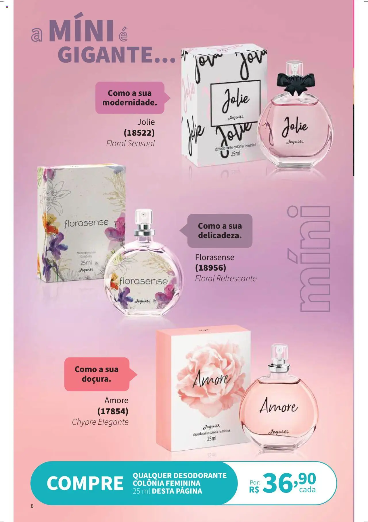 Jequiti Folheto - válido de 01.08.2025 | Página: 8 | Produtos: Desodorante