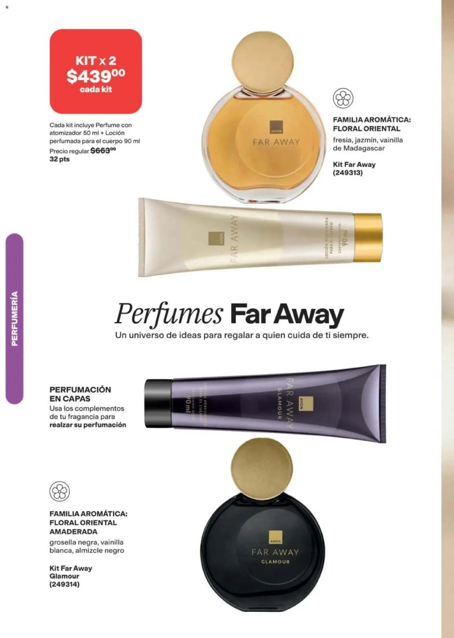 Nuevas ofertas de AVON válidas en toda la República Mexicana desde el 24.04.2026. ¡Encuentra las mejores ofertas en AVON campaña 7 2026! | Página: 64 | Productos: Loción, Perfume, Fragancia