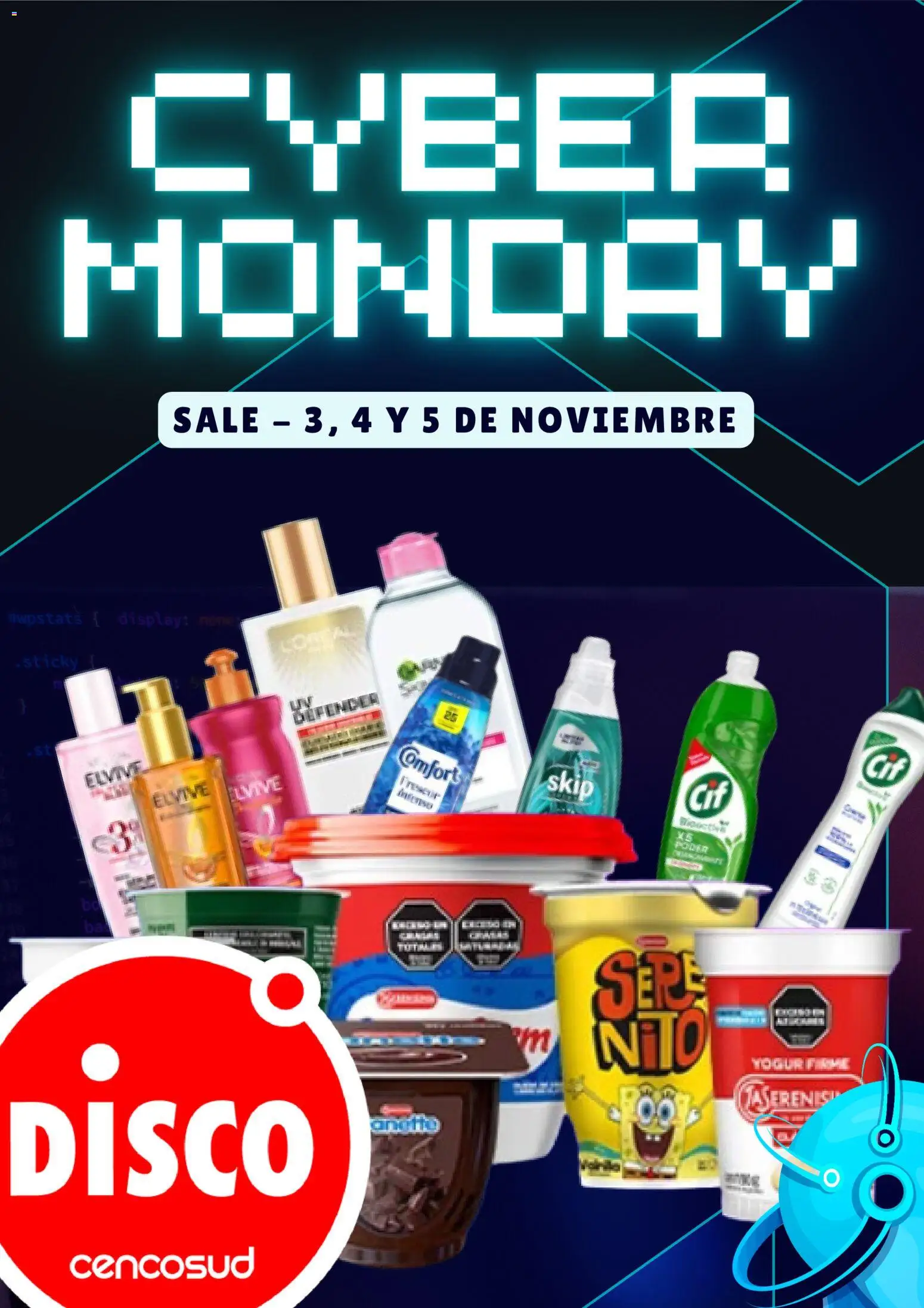 Disco - Cyber Monday  │ válido desde el 03.11.2025 | Página: 1 | Productos: Disco, Yogur
