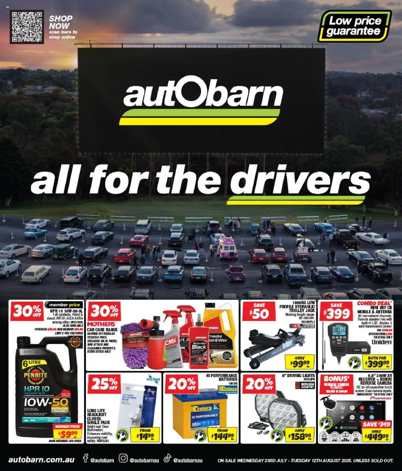 Autobarn catalogue - valid from 23.07.2025 | Page: 1 | Products: Trolley, Batteries, Screen, Zinc
