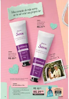 Jequiti - Revista 5/2026 - Pré-Visualização do folheto da loja Jequiti, válido de 28.03.2026 | Página: 18 | Produtos: Manteiga, Creme, Meias, Luvas