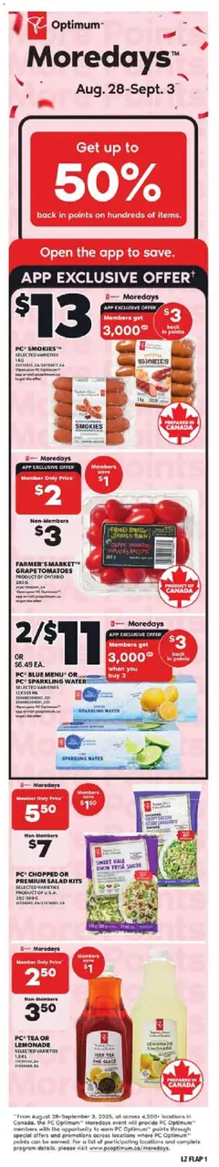 Preview of Loblaws flyer - ON from shop Loblaws valid from 28.08.2025