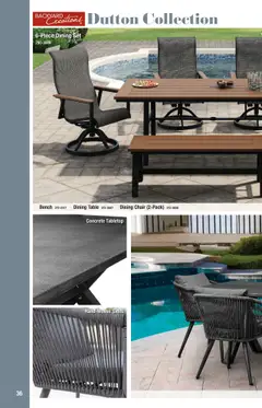 Preview of Menards weekly ads valid from 19.02.2025 | Page: 36 | Products: Table, Chair