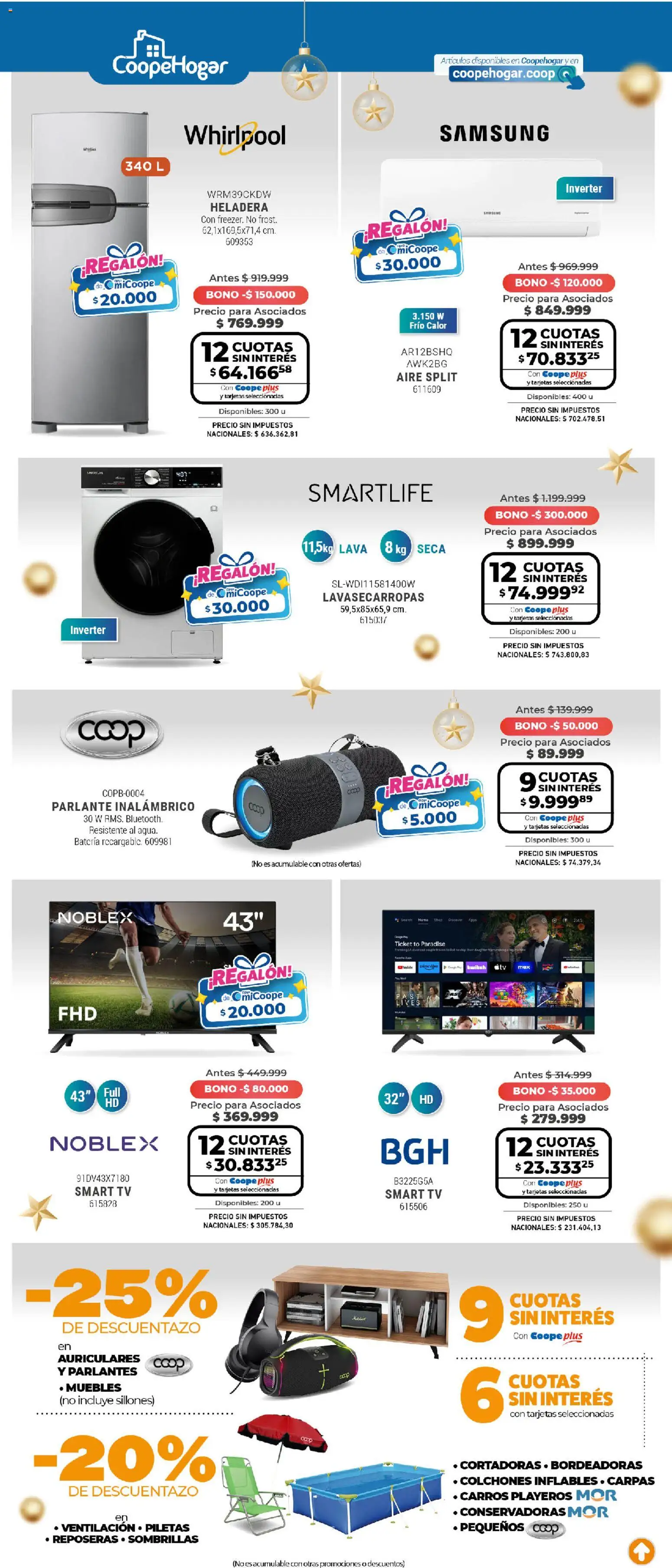 Cooperativa Obrera - Ahorrón │ válido desde el 26.12.2025 | Página: 9 | Productos: Auriculares, Batería, Heladera, Parlante