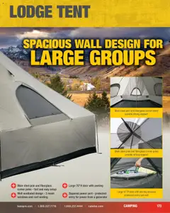 Preview of Cabela's weekly ads valid from 11.08.2025 | Page: 173 | Products: Tent