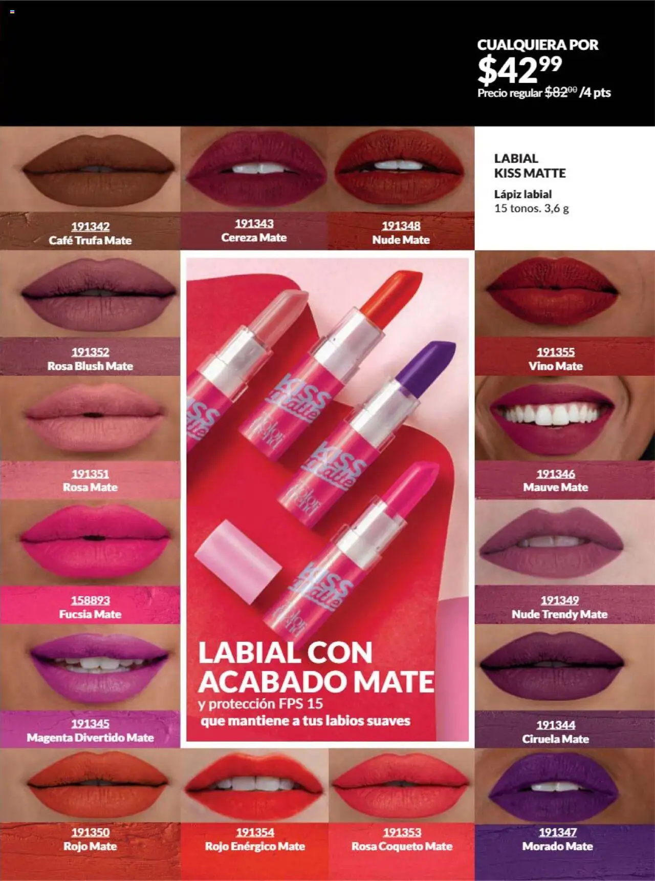 Nuevas ofertas de AVON válidas en toda la República Mexicana desde el 09.10.2025. ¡Encuentra las mejores ofertas en AVON - Campaña 16 2025! | Página: 59 | Productos: Café, Mate, Vino, Lápiz labial