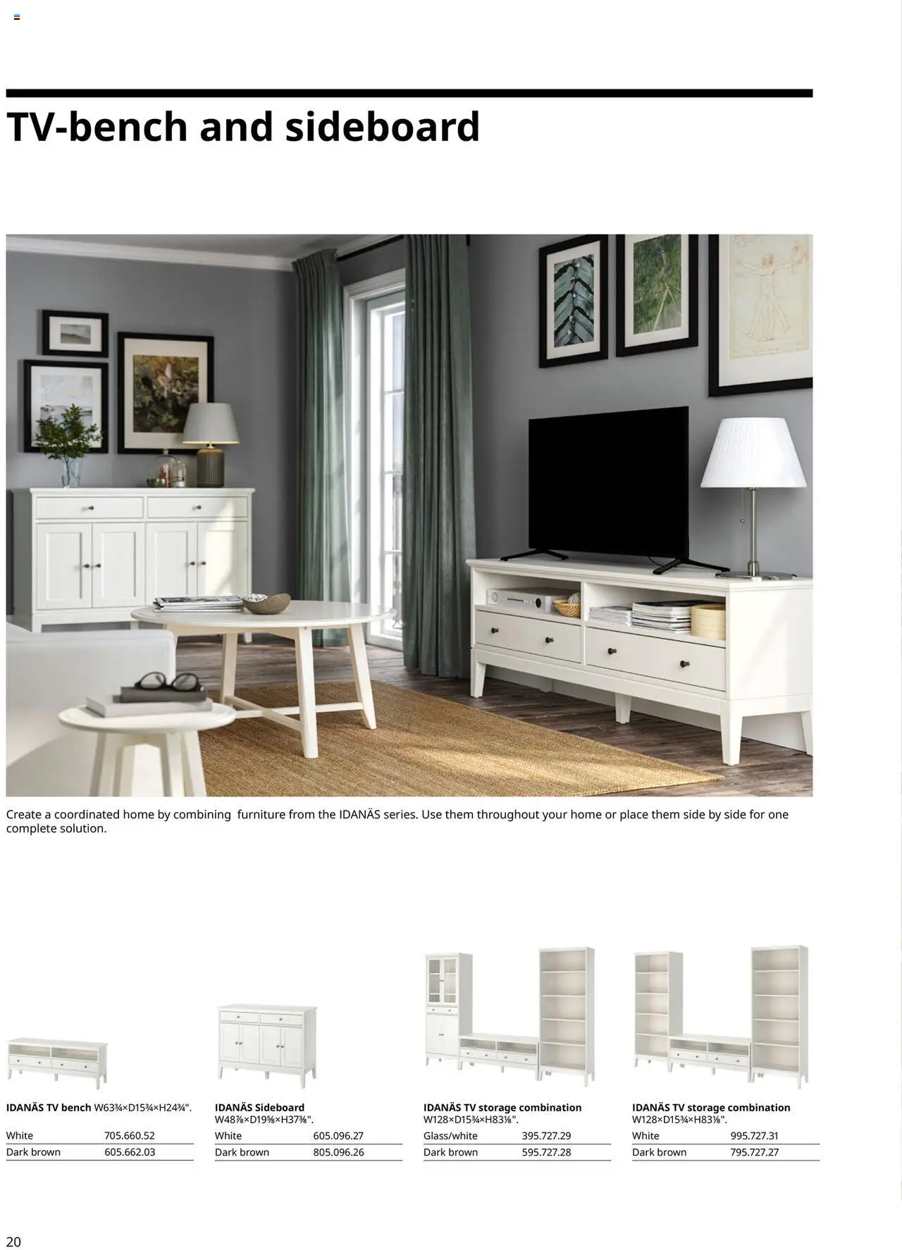 IKEA IDANÄS Series Buying Guide - valid from 01.01.2025 | Page: 20 | Products: Sideboard, Tv