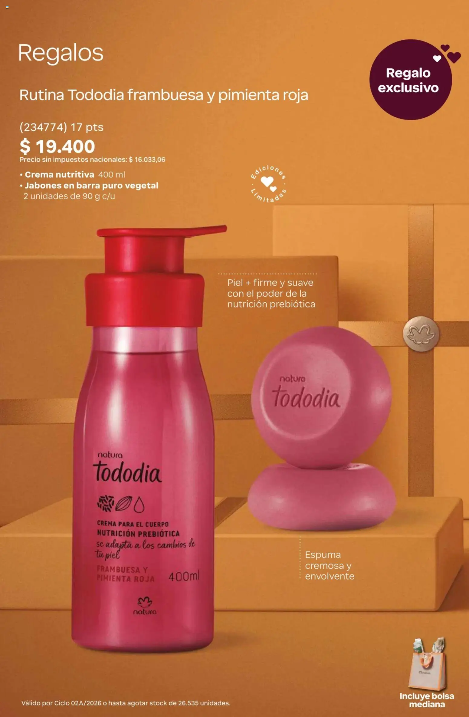 Catálogo Natura Ciclo 1/2026 │ válido desde el 06.01.2026 | Página: 16 | Productos: Bolsa, Crema para el cuerpo, Espuma, Crema