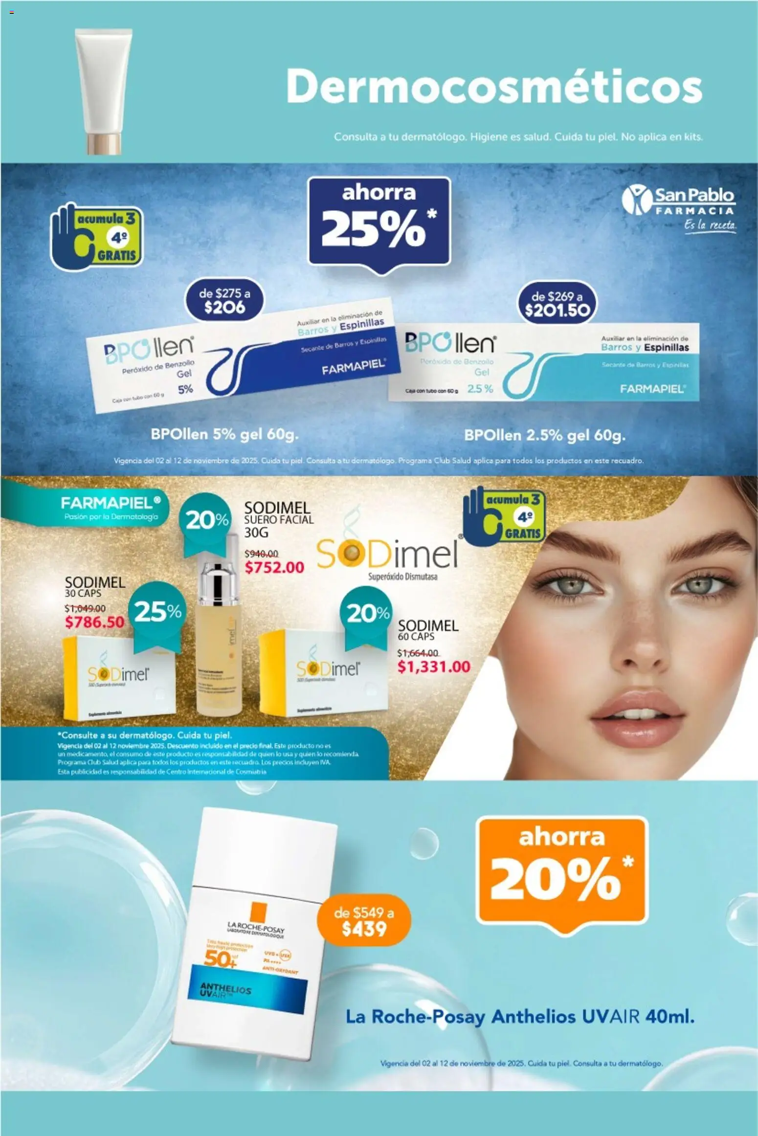 Nuevas ofertas de Farmacia San Pablo válidas en toda la República Mexicana desde el 02.11.2025. ¡Encuentra las mejores ofertas en Farmacia San Pablo catálogo! | Página: 11 | Productos: Caja