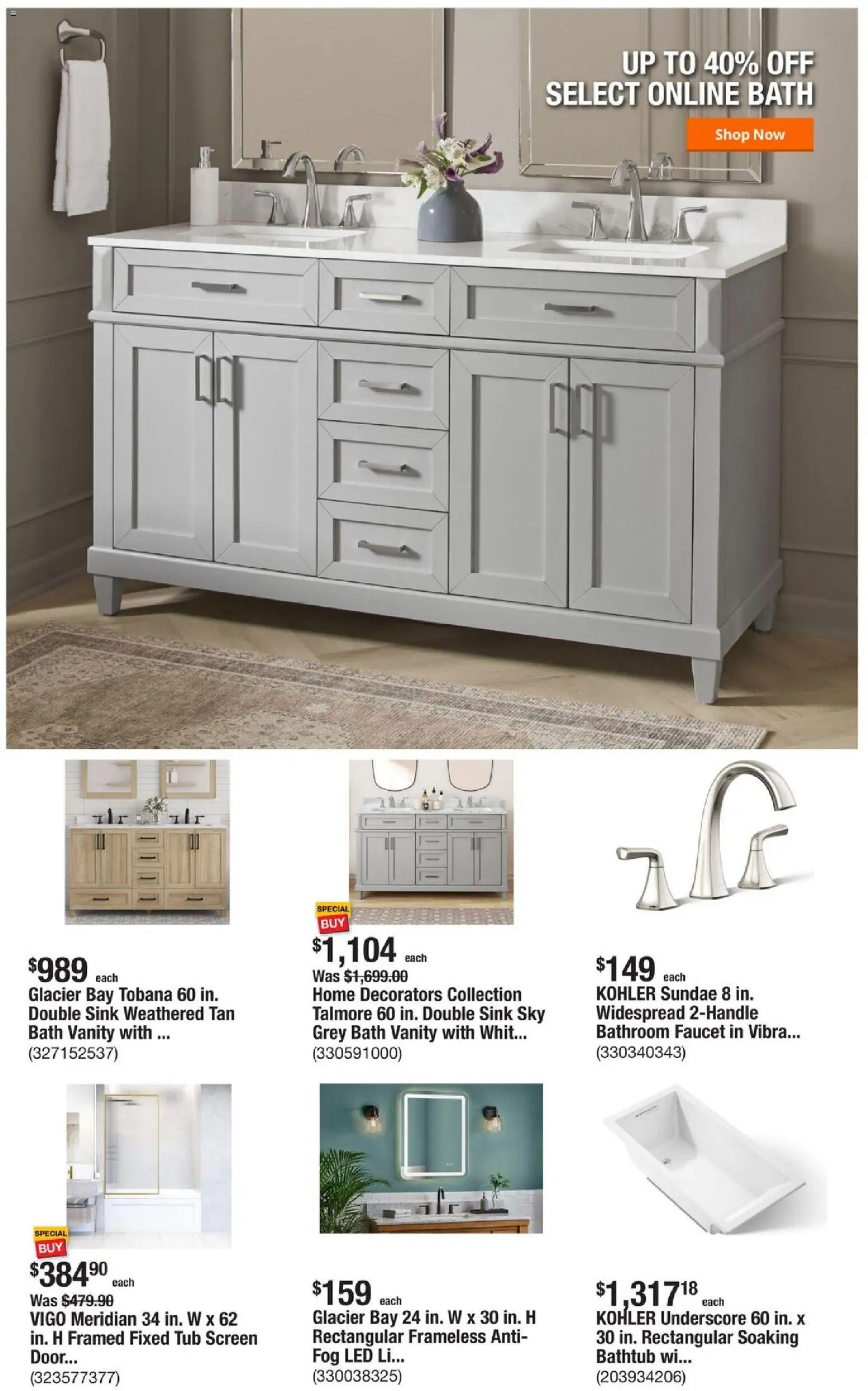 Home Depot Weekly Ad - FL - valid from 23.10.2025 | Page: 2 | Products: Bath, Bathtub