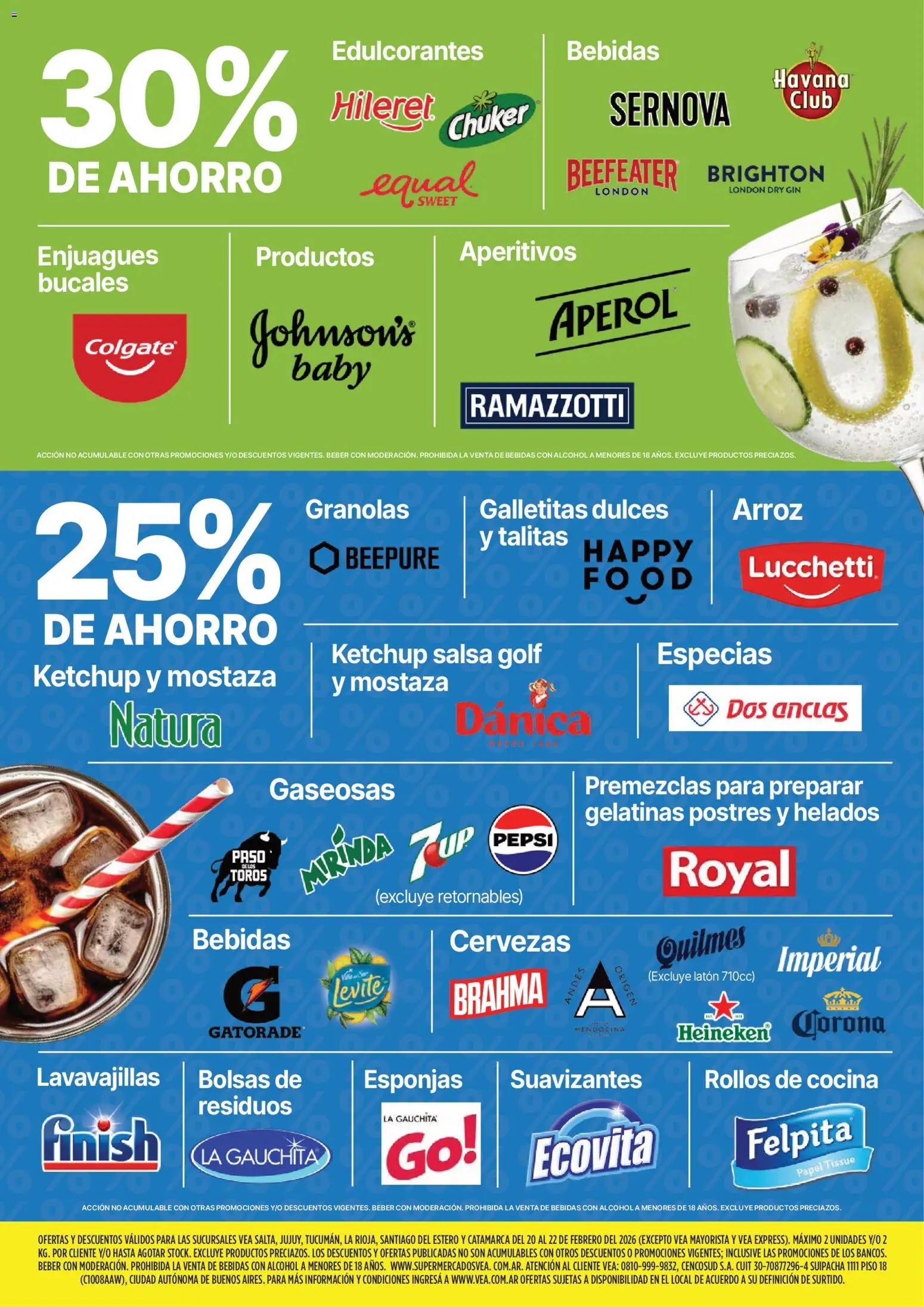 Vea - Ofertas fin de semana │ válido desde el 20.02.2026 | Página: 4 | Productos: Cocina, Lavavajillas, Ketchup, Mostaza