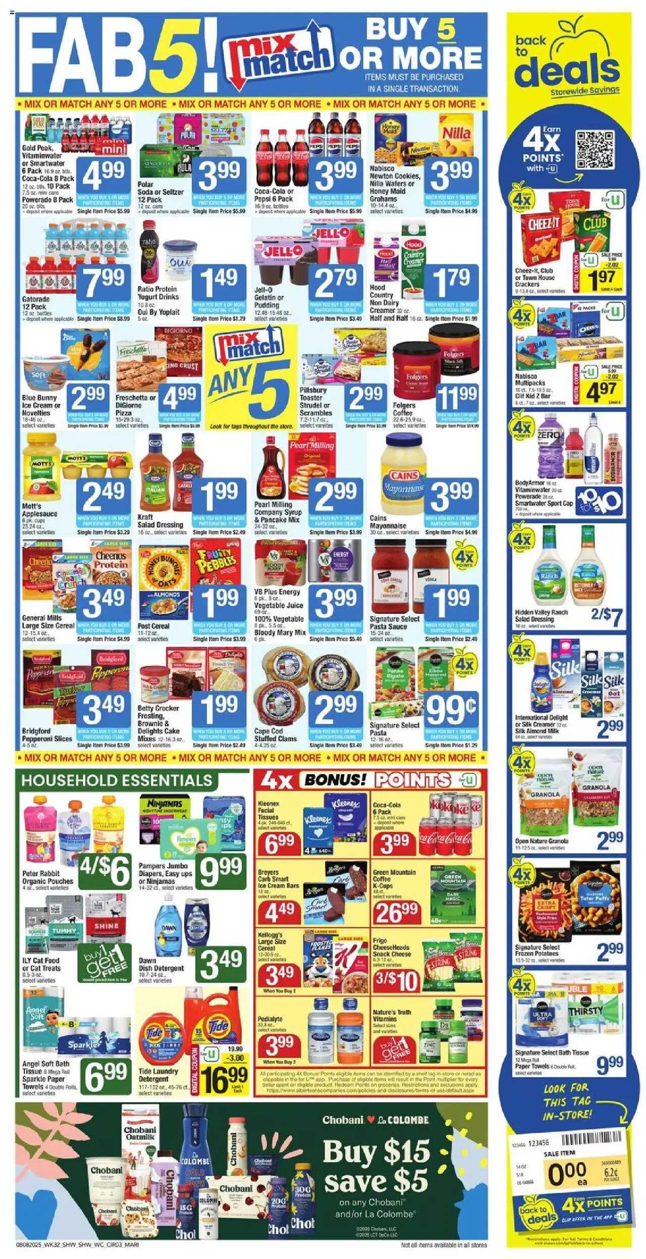 Shaw's Weekly Ad - MA - valid from 08.08.2025 | Page: 5 | Products: Toaster, Milk, Yogurt, Juice