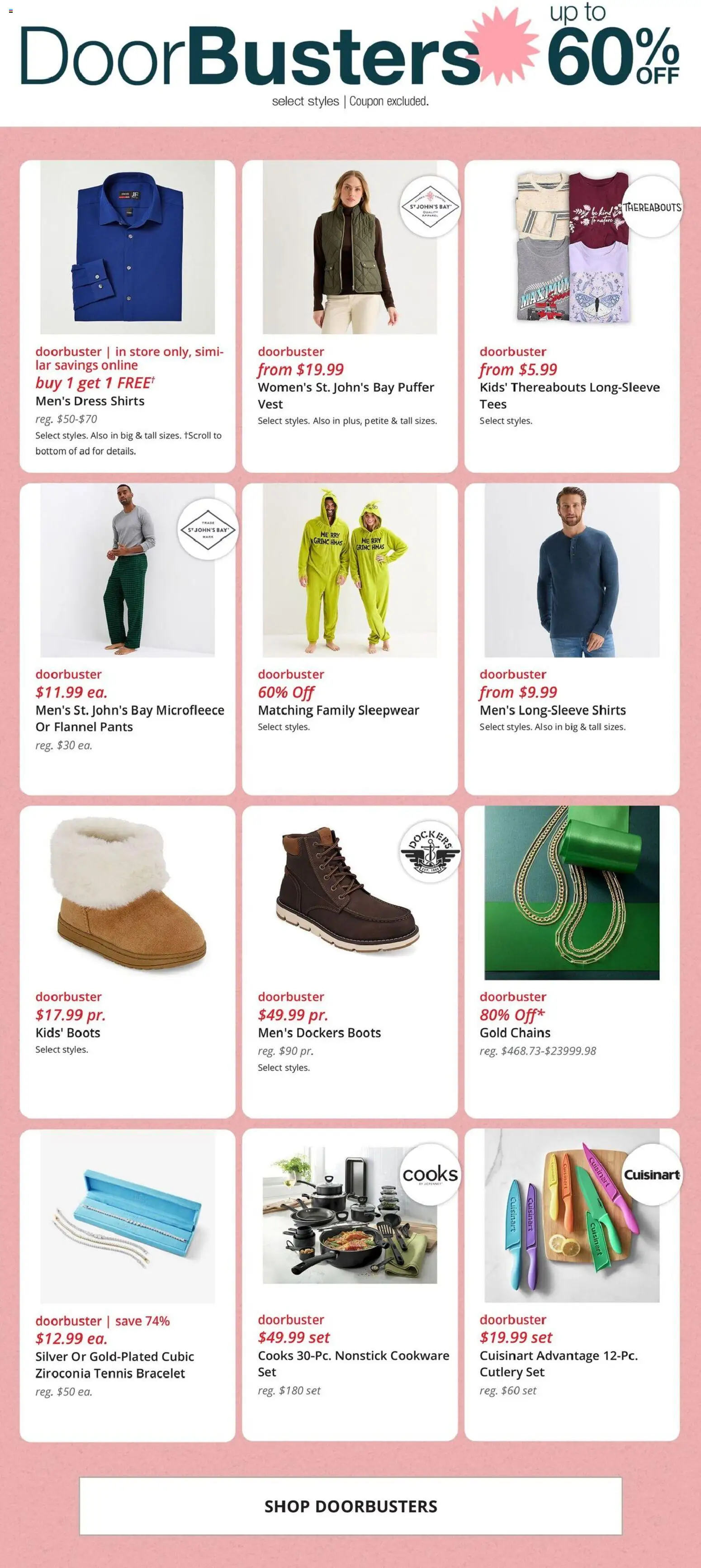 JCPenney Weekly Ad - valid from 19.12.2025 | Page: 2 | Products: Vest, Pants, Boots, Dress
