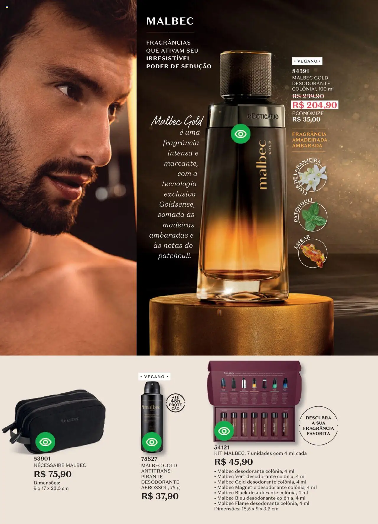 O Boticário Folheto - válido de 11.08.2025 | Página: 48 | Produtos: Fragrância, Madeiras, Desodorante, Necessaire