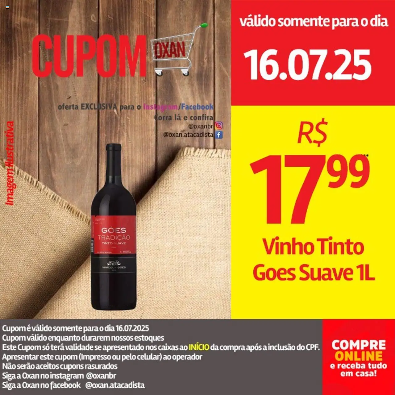 Oxan Atacadista Folheto - válido de 16.07.2025 | Página: 1 | Produtos: Celular, Vinho