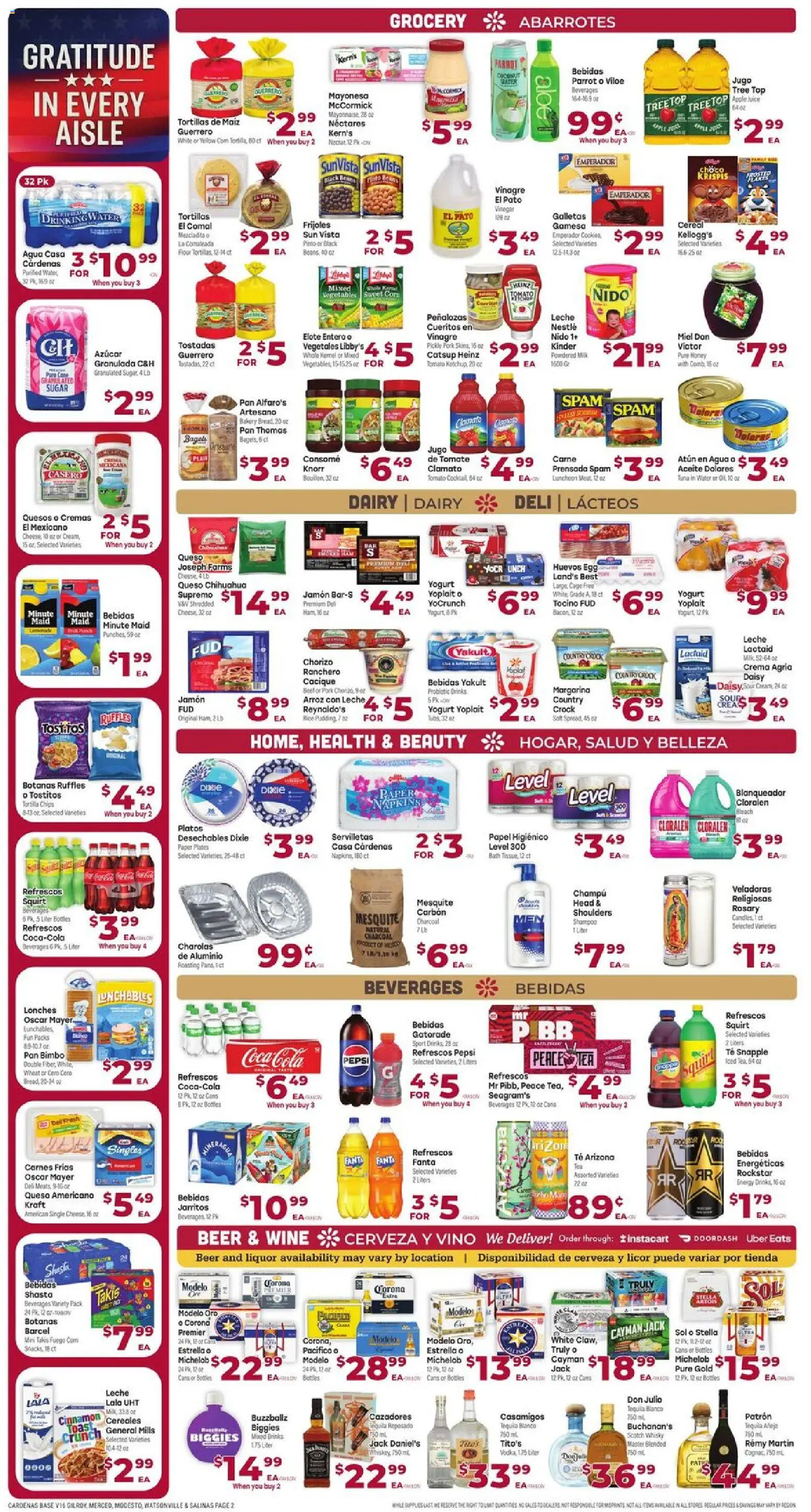 Cardenas Weekly Ad - CA - valid from 05.11.2025 | Page: 2 | Products: Pump, Bath, Shampoo, Yogurt