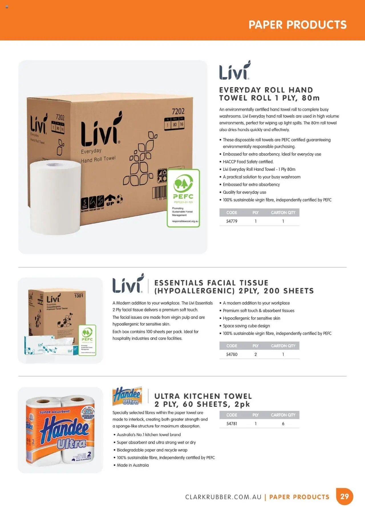 Clark Rubber catalogue - valid from 05.05.2025 | Page: 29 | Products: Box, Light, Sustainable, Tissues