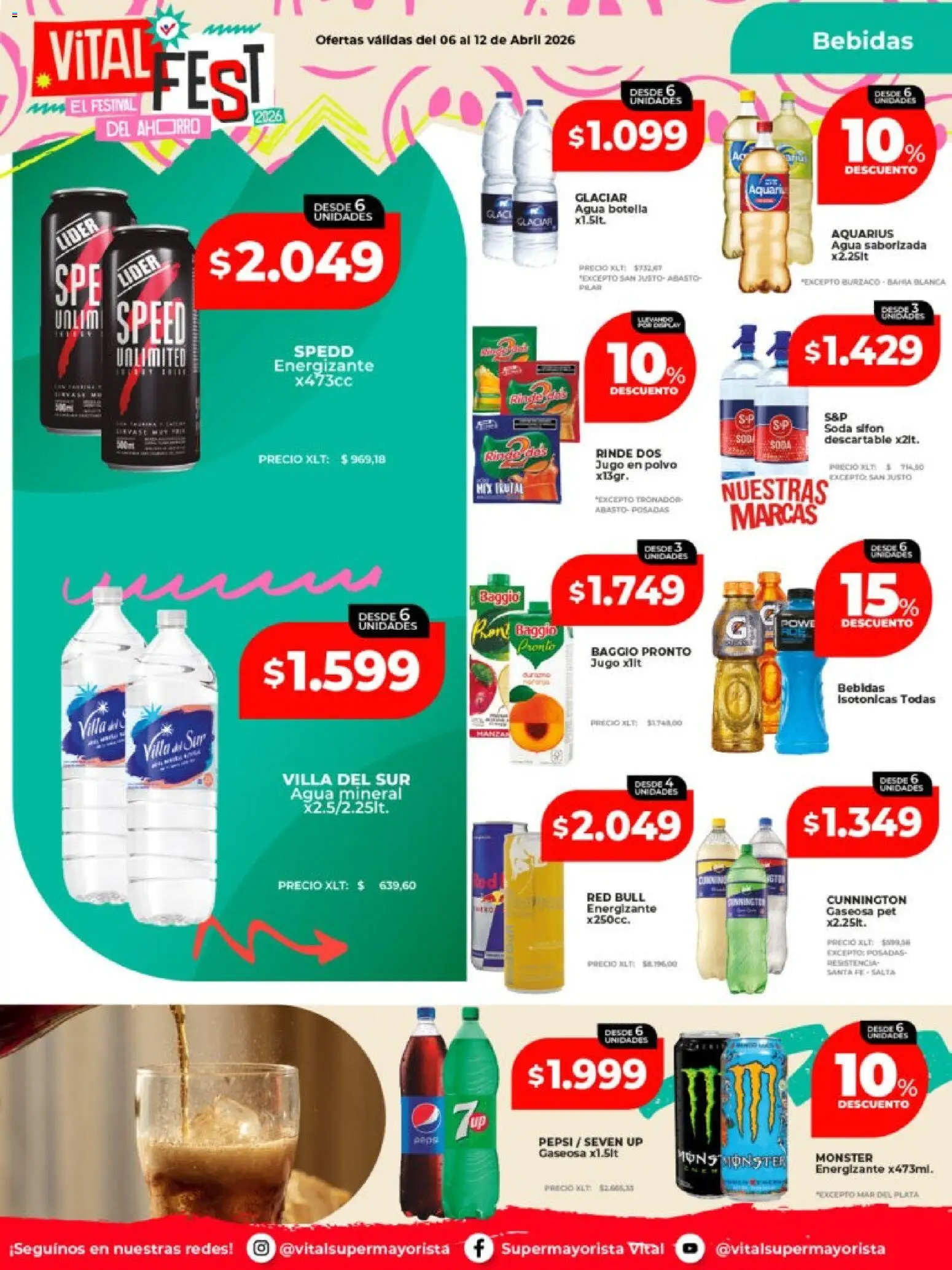 Vital - Ofertas - Posadas │ válido desde el 06.04.2026 | Página: 23 | Productos: Botella, Polvo, Gaseosa, Agua