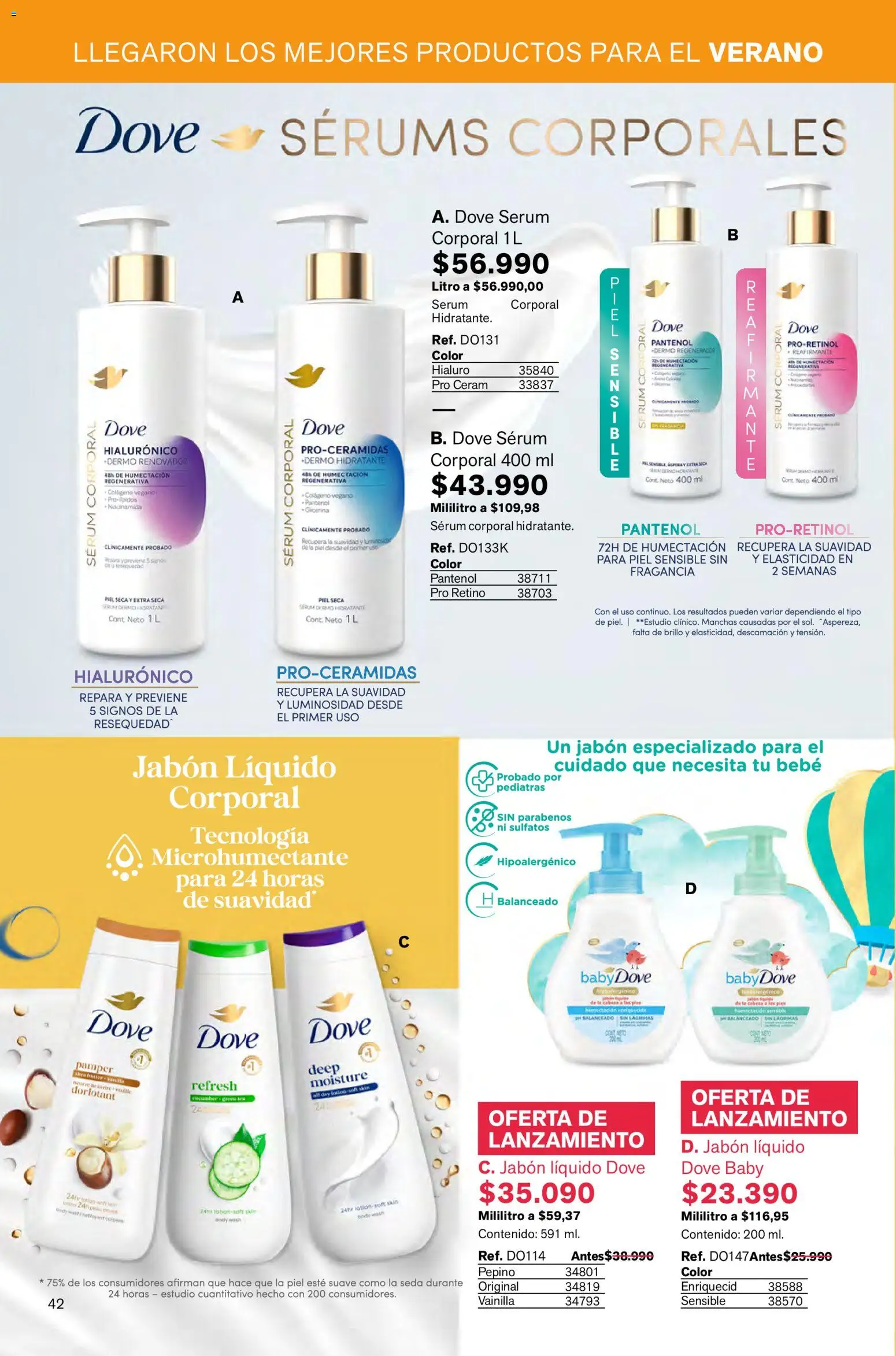 Leonisa revista - valida desde el 02.01.2026 | Página: 42 | Productos: Jabón líquido, Brillo, Fragancia, Jabón