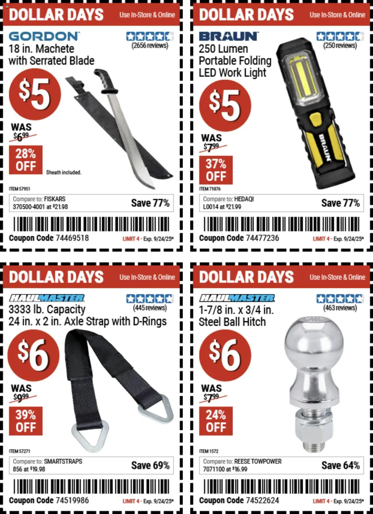 Harbor Freight Dollar Days - valid from 11.09.2025 | Page: 4