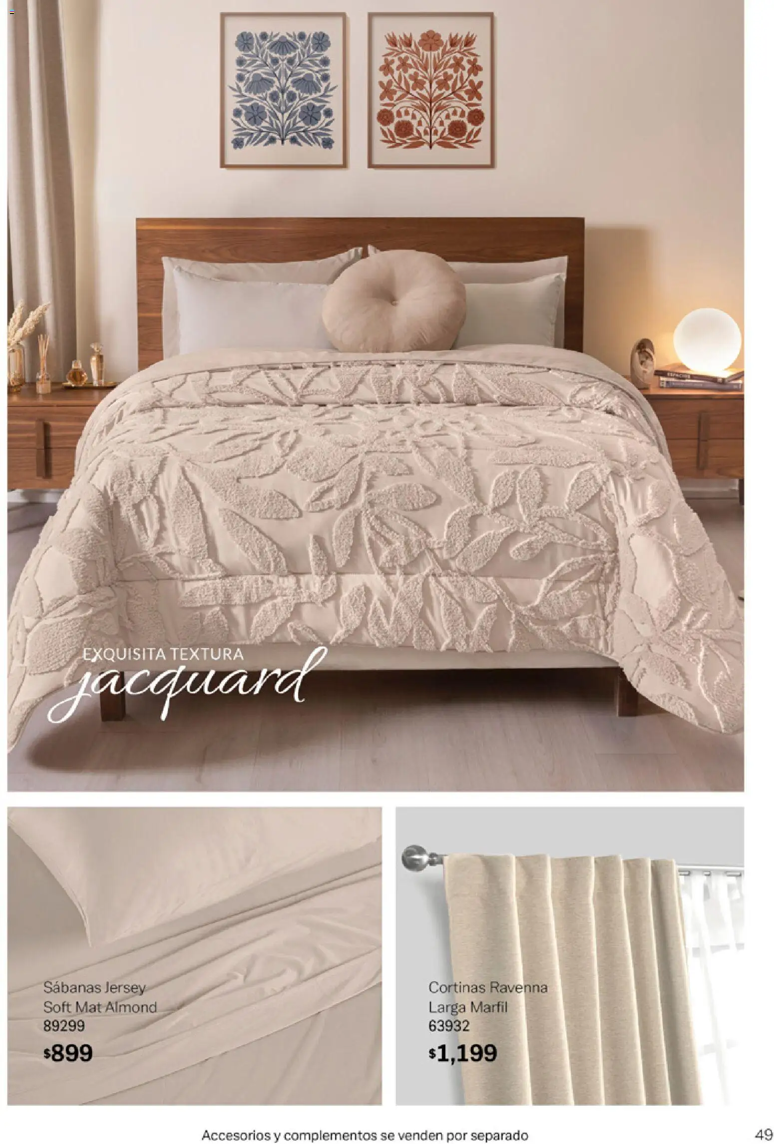 Nuevas ofertas de Vianney válidas en toda la República Mexicana desde el 06.03.2026. ¡Encuentra las mejores ofertas en Vianney catálogo Tu hogar, nuestra pasión! | Página: 51 | Productos: Sabanas, Cortinas