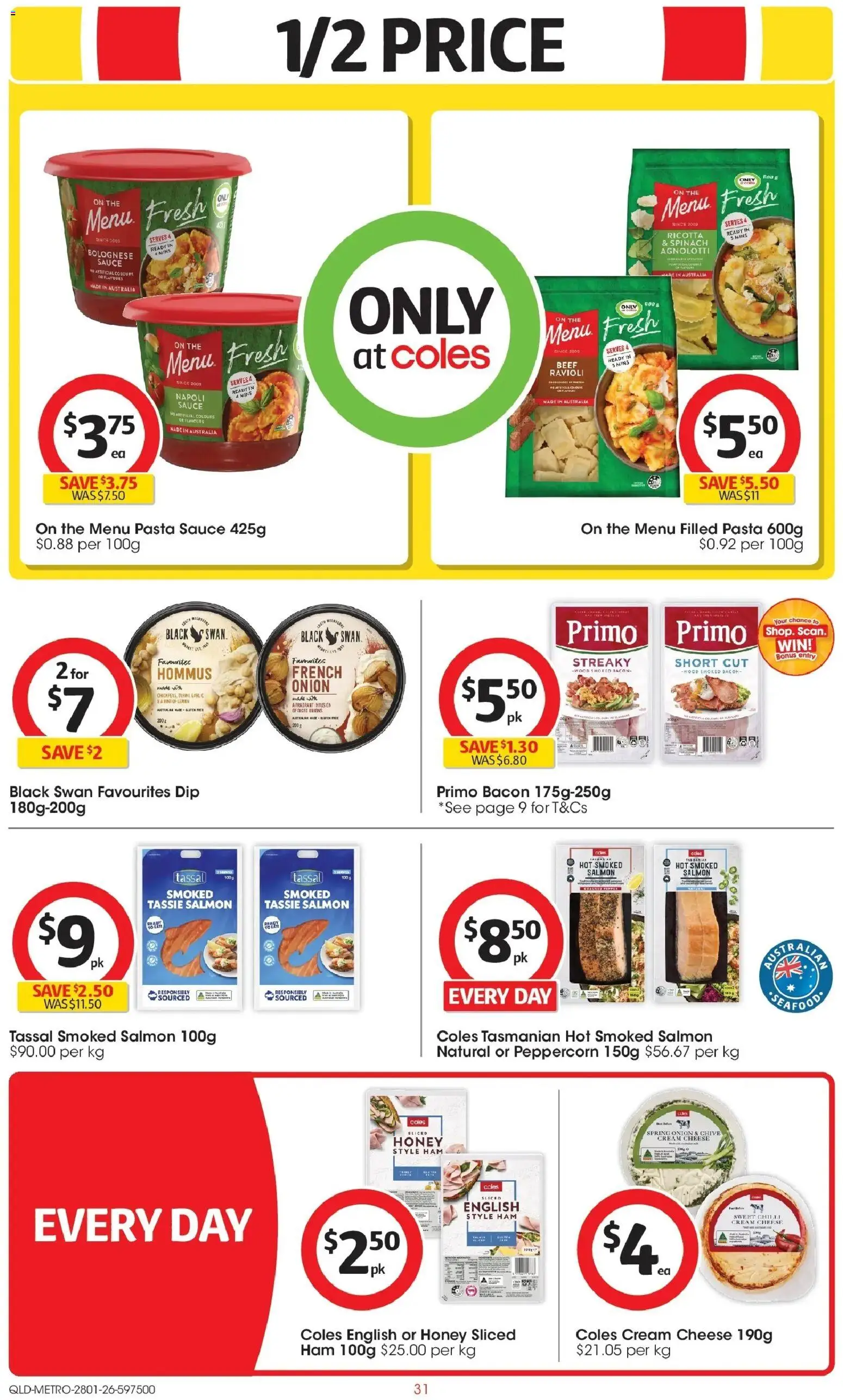 Coles catalogue - valid from 28.01.2026 | Page: 31 | Products: Bacon, Ham, Wood, Salmon