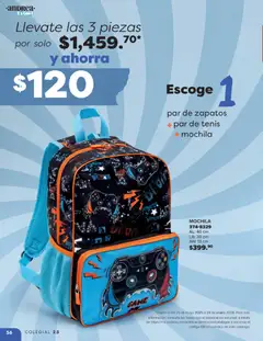 Vista previa de Andrea catálogo Colegial , nuevo folleto de la tienda, válido en México a partir del 25.05.2025 | Página: 56 | Productos: Tenis, Zapatos, Mochila