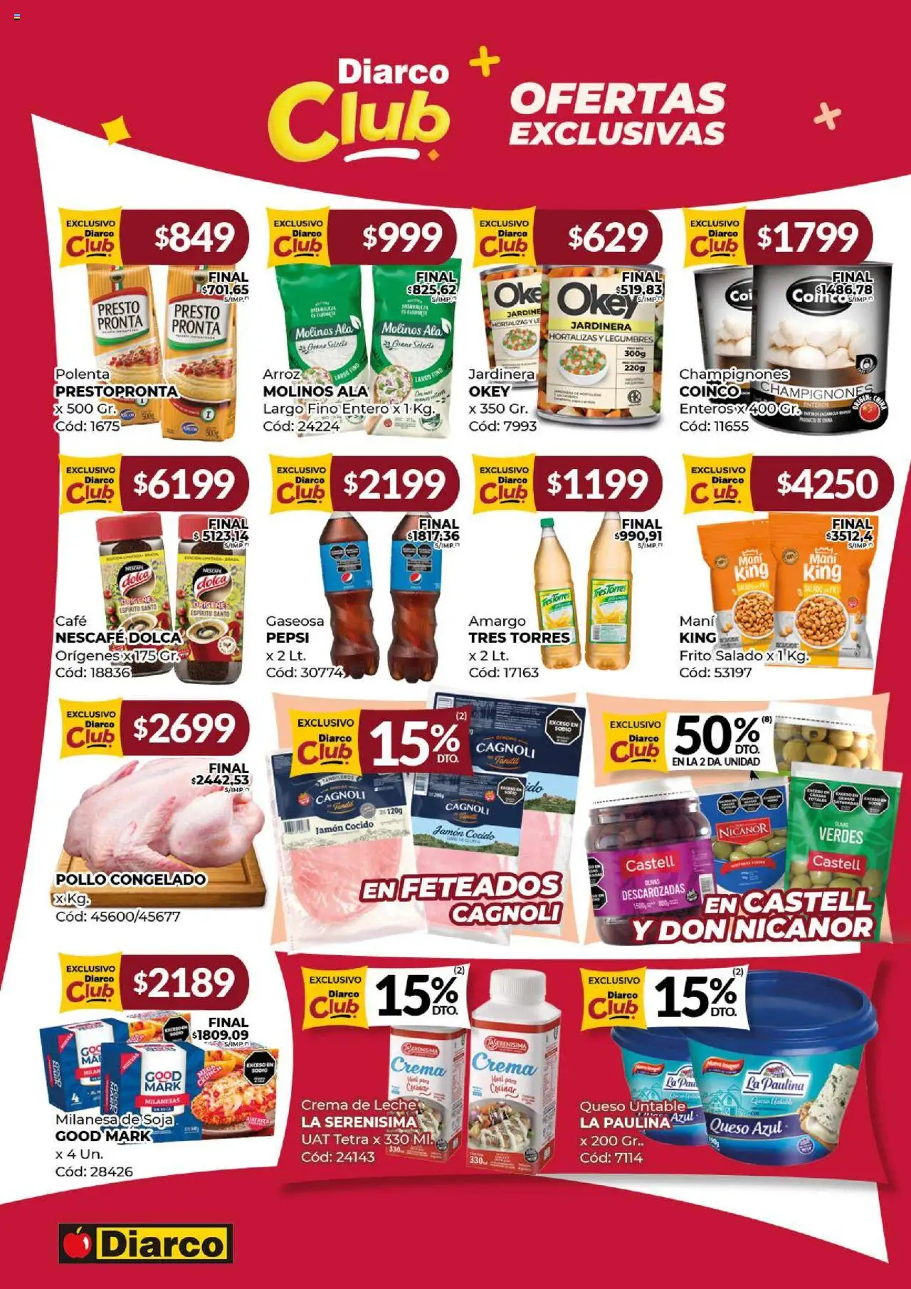Diarco ofertas │ válido desde el 18.08.2025 | Página: 9 | Productos: Pollo, Jamón cocido, Gaseosa, Arroz