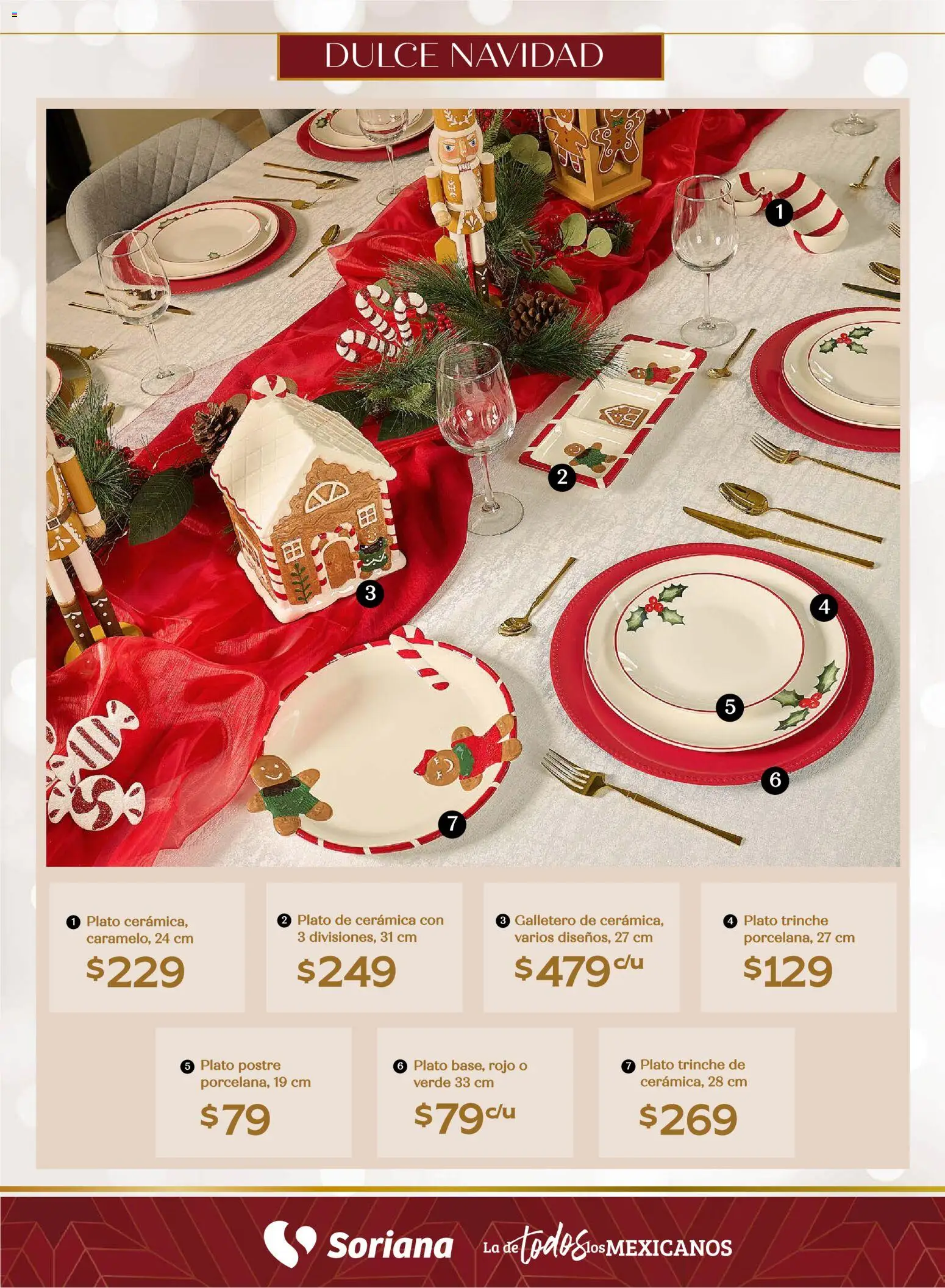 Nuevas ofertas de Soriana válidas en toda la República Mexicana desde el 25.09.2025. ¡Encuentra las mejores ofertas en Soriana - Decoración Navideña Súper Nacional! | Página: 6