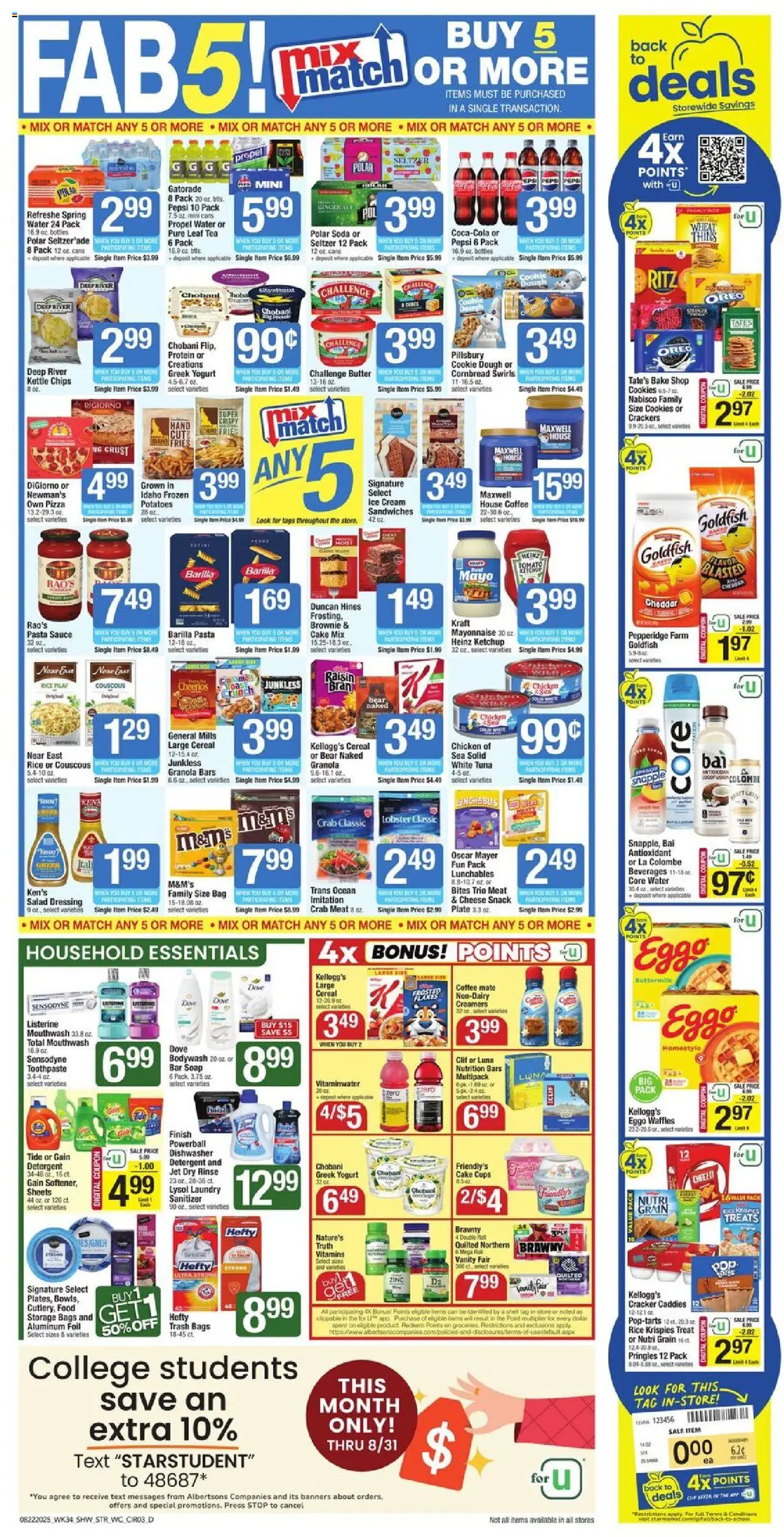 Star Market Weekly Ad - valid from 22.08.2025 | Page: 3 | Products: Press, Zinc, Shelf, Cream