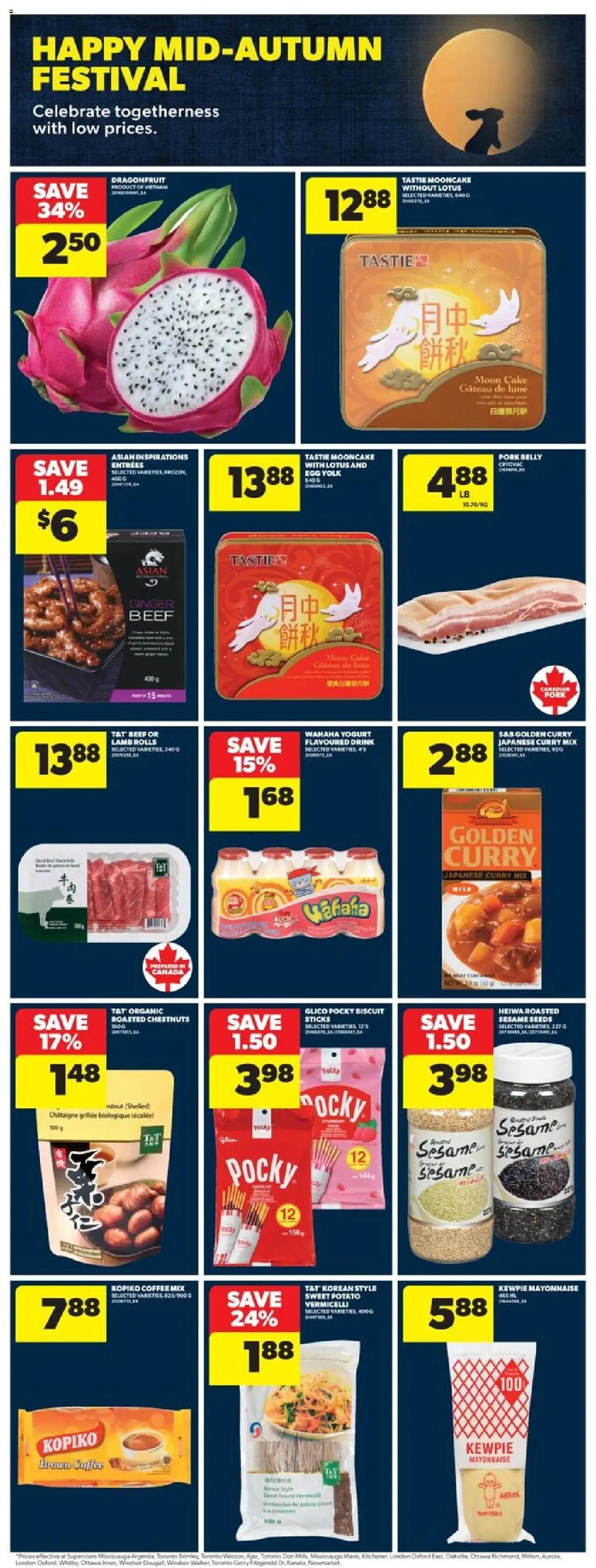 Real Canadian Superstore flyer valid from 25.09.2025 | Page: 28 | Products: Beef, Yogurt, Coffee, Pork
