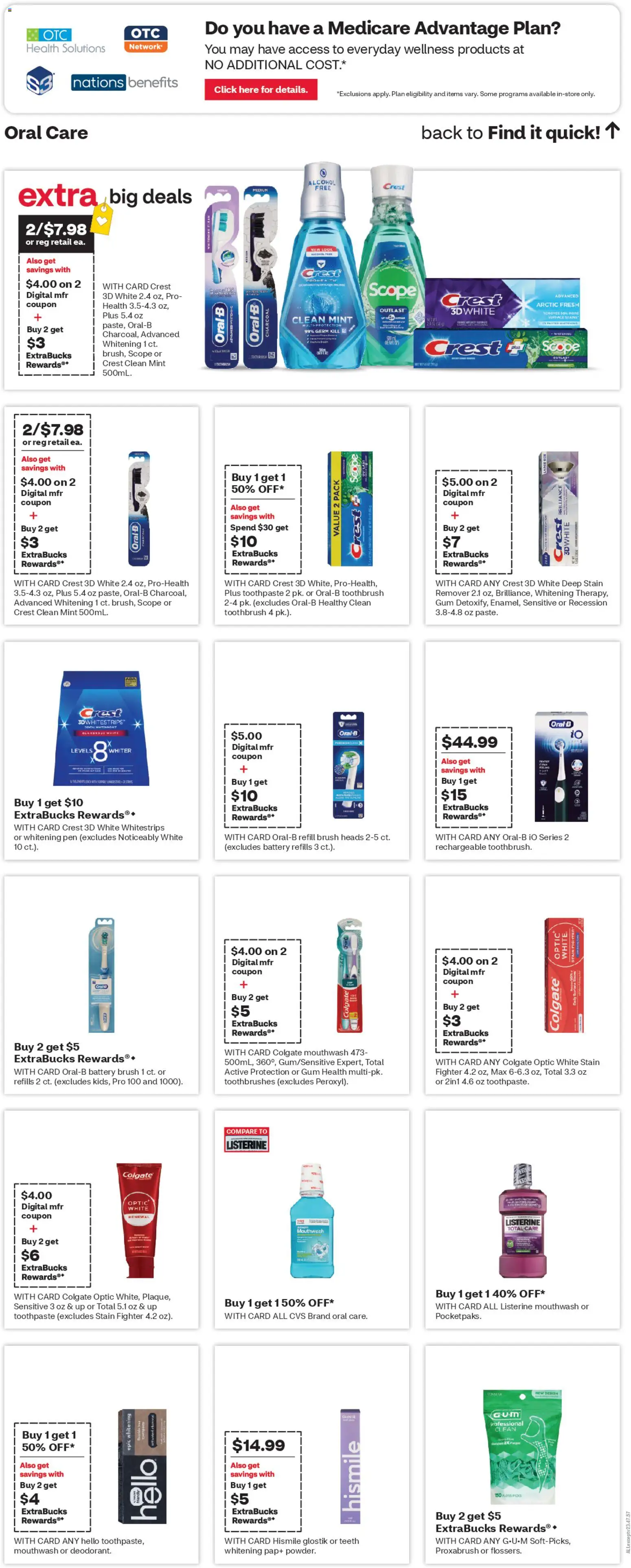 CVS Pharmacy Weekly Ad - NY - valid from 09.11.2025 | Page: 14 | Products: Brush, Toothpaste, Toothbrush, Mouthwash