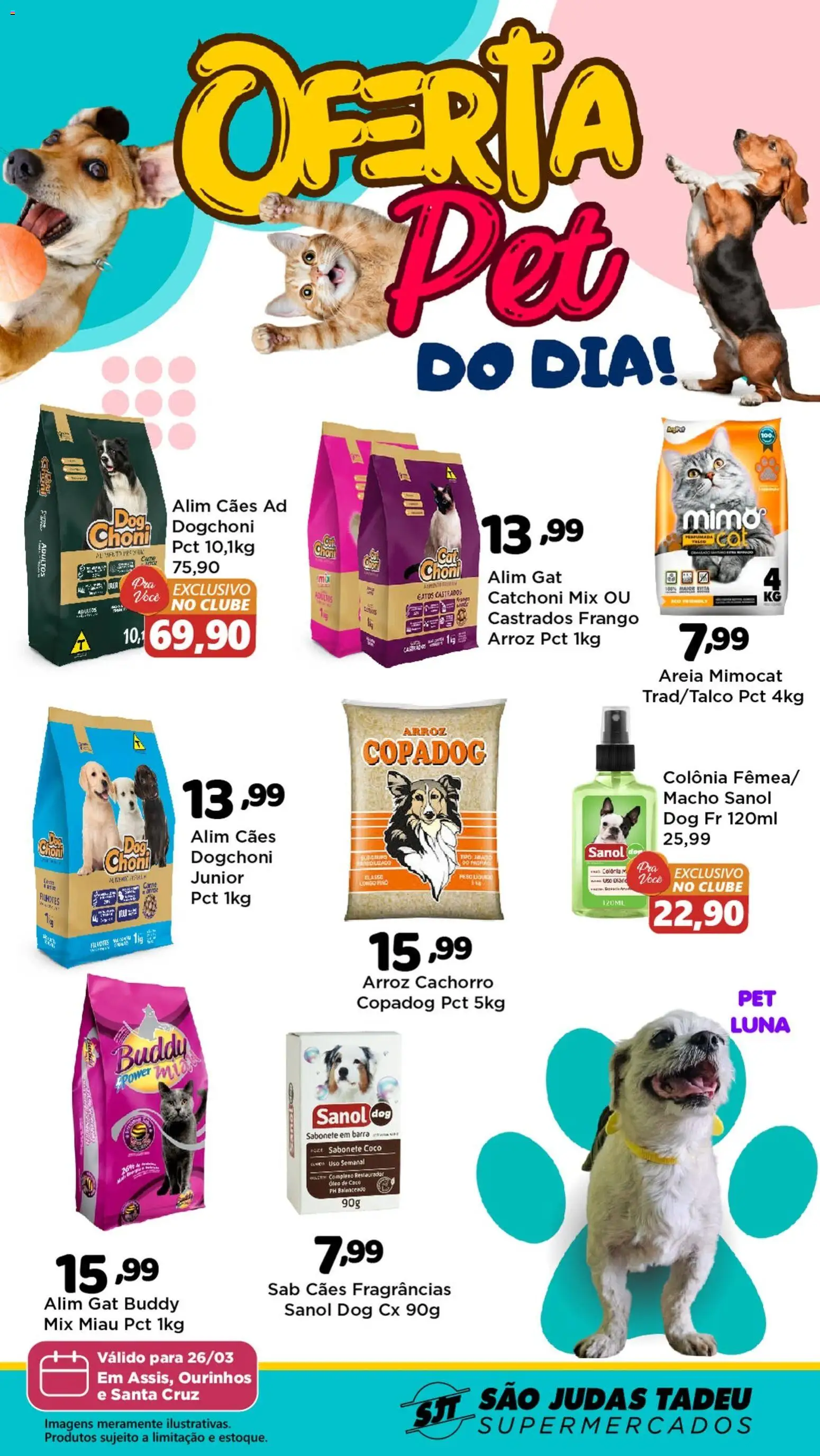 São Judas Tadeu Folheto - válido de 26.03.2026 | Página: 1 | Produtos: Óleo, Carne, Óleo de coco, Frango