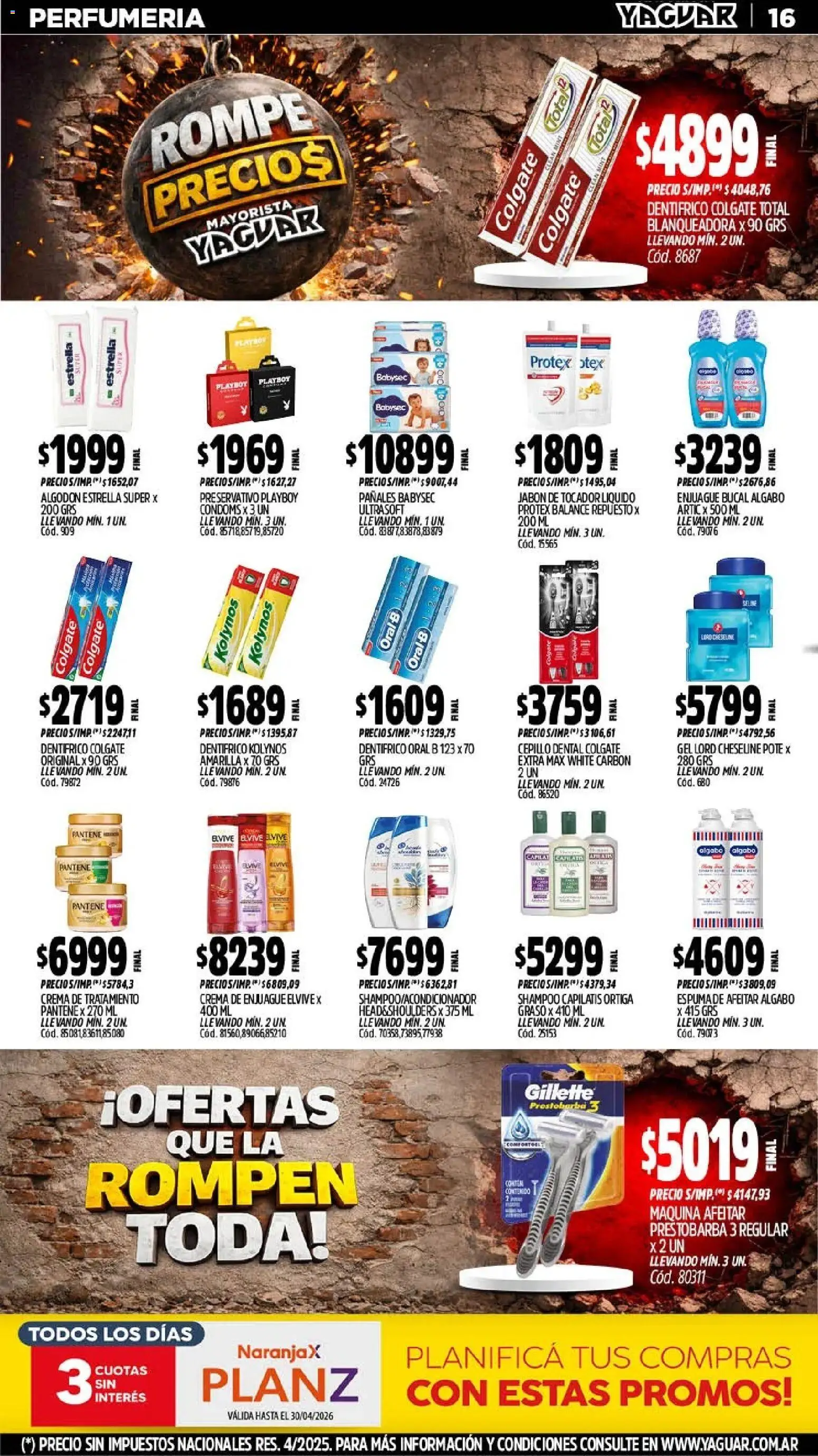 Yaguar - Oferta Semanal San Juan │ válido desde el 20.04.2026 | Página: 17 | Productos: Jabón, Enjuague bucal, Pañales, Crema
