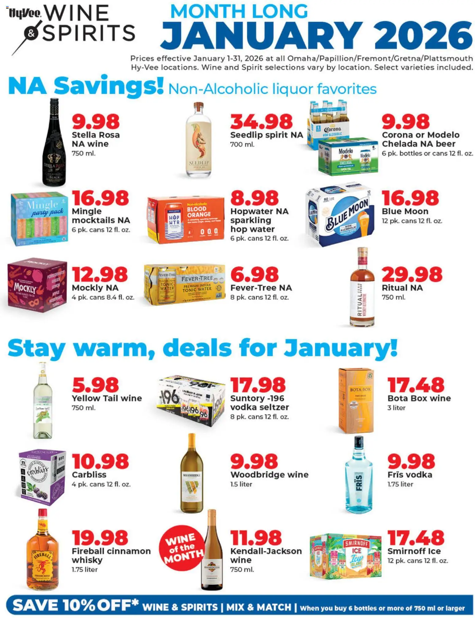 HyVee Wine & Spirits Monthlong - valid from 01.01.2026 | Page: 1