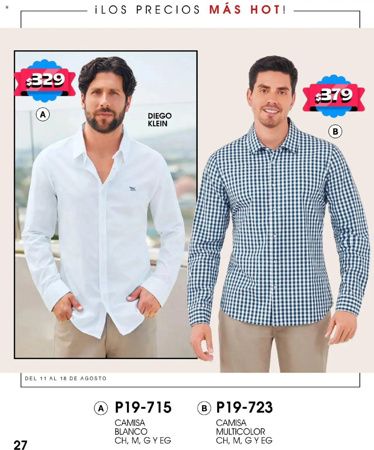 Nuevas ofertas de Cklass válidas en toda la República Mexicana desde el 11.08.2025. ¡Encuentra las mejores ofertas en Cklass - Catálogo Hot Fashion! | Página: 28 | Productos: Camisa